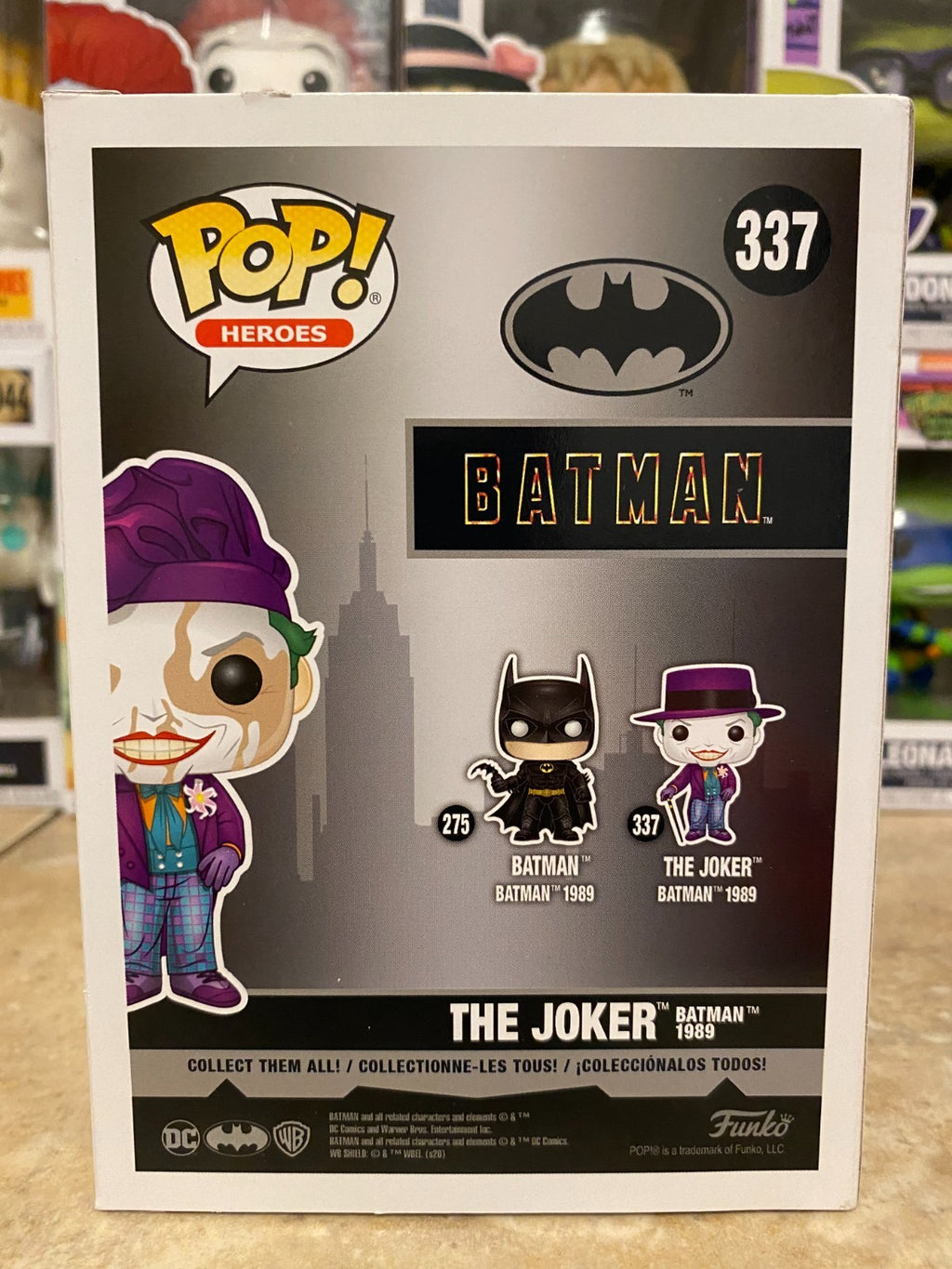 Funko Pop! Vinyl: DC Universe - The Joker Batman 1989 (Chase) #337 w Protector