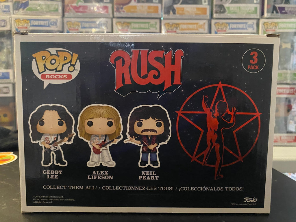 Funko Pop! Vinyl: Geddy Lee / Alex Lifeson / Neil Peart - Rush 3 Pack Geddy Lee