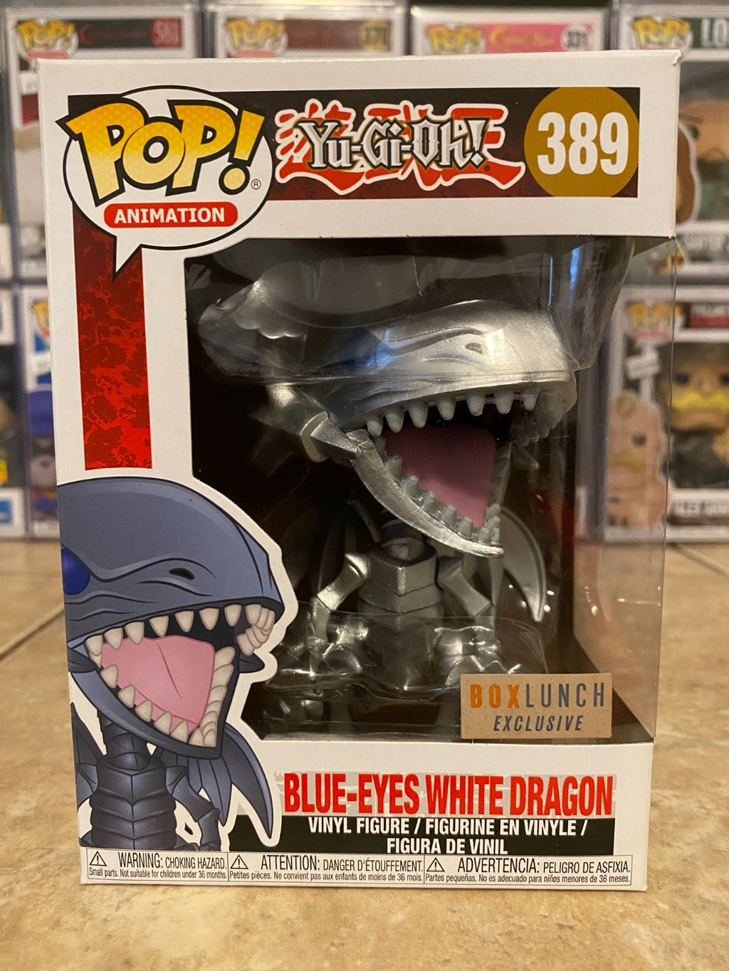 Funko Pop! Vinyl: Blue-Eyes White Dragon - Box Lunch Exclusive w Hard Protector