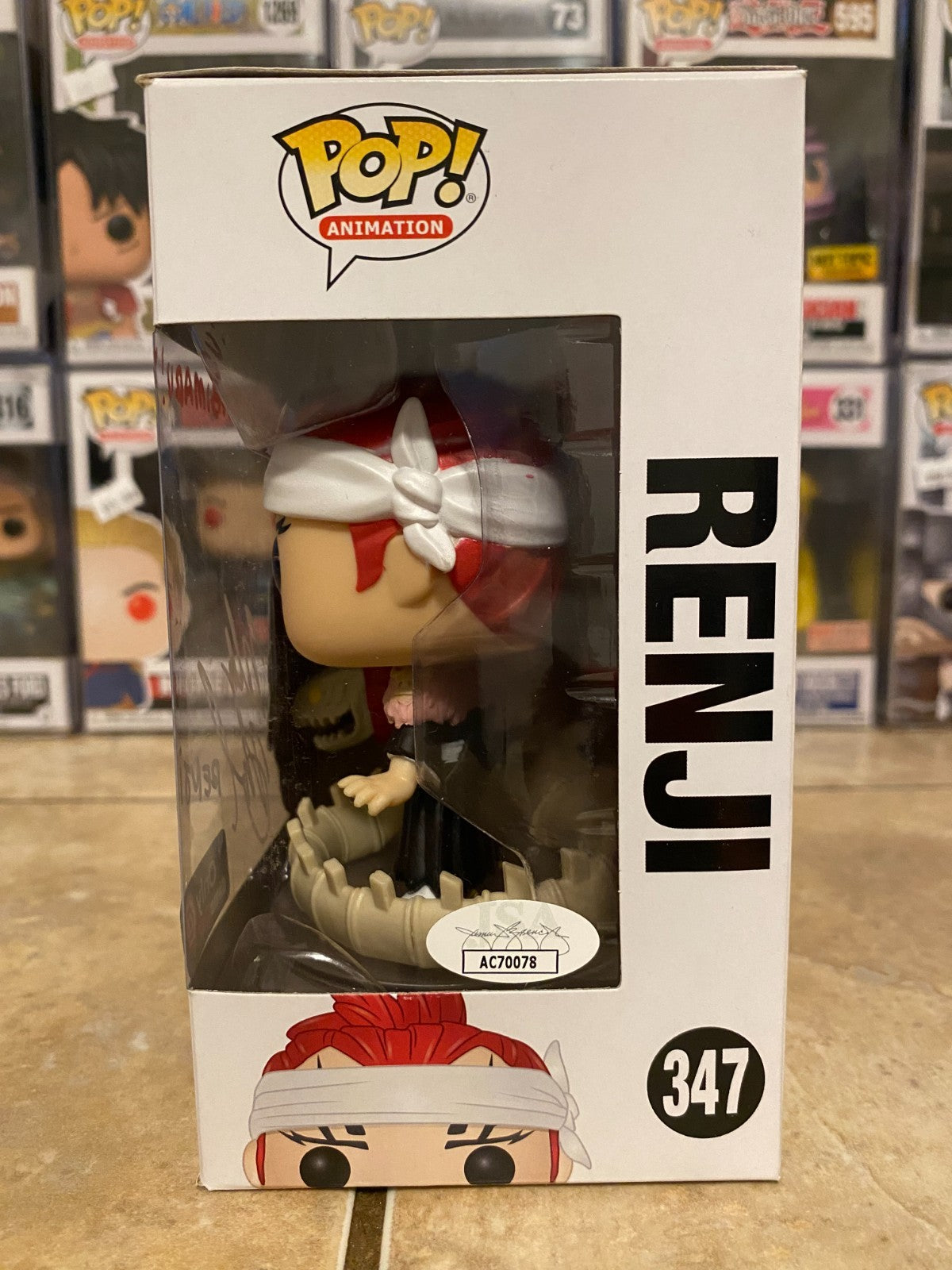 Wally Wingert Autographed Signed Funko Pop! #348 Bleach Renji JSA COA