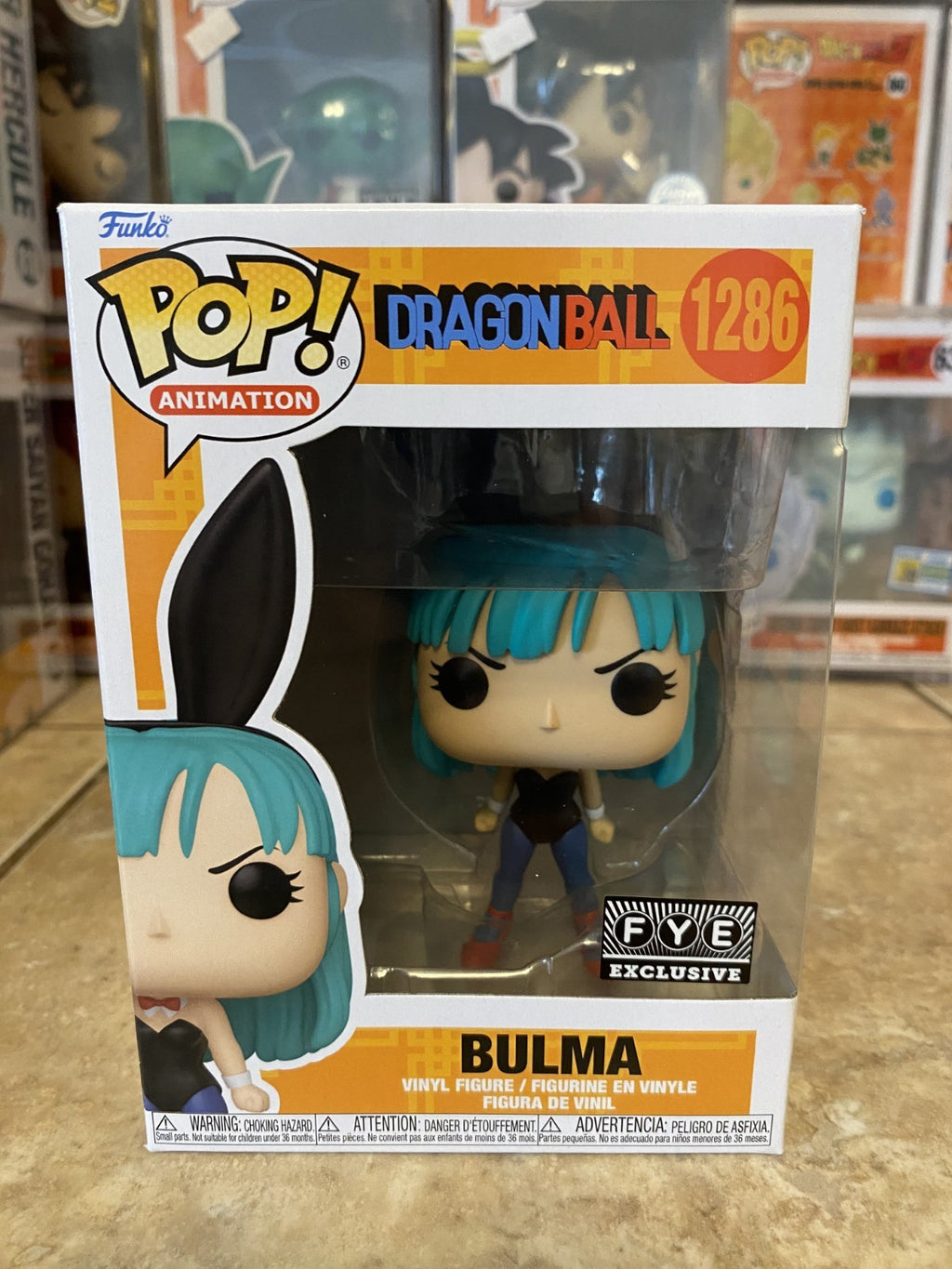 Funko Pop! Dragon Ball #1286 Bulma FYE Exclusive w Protector