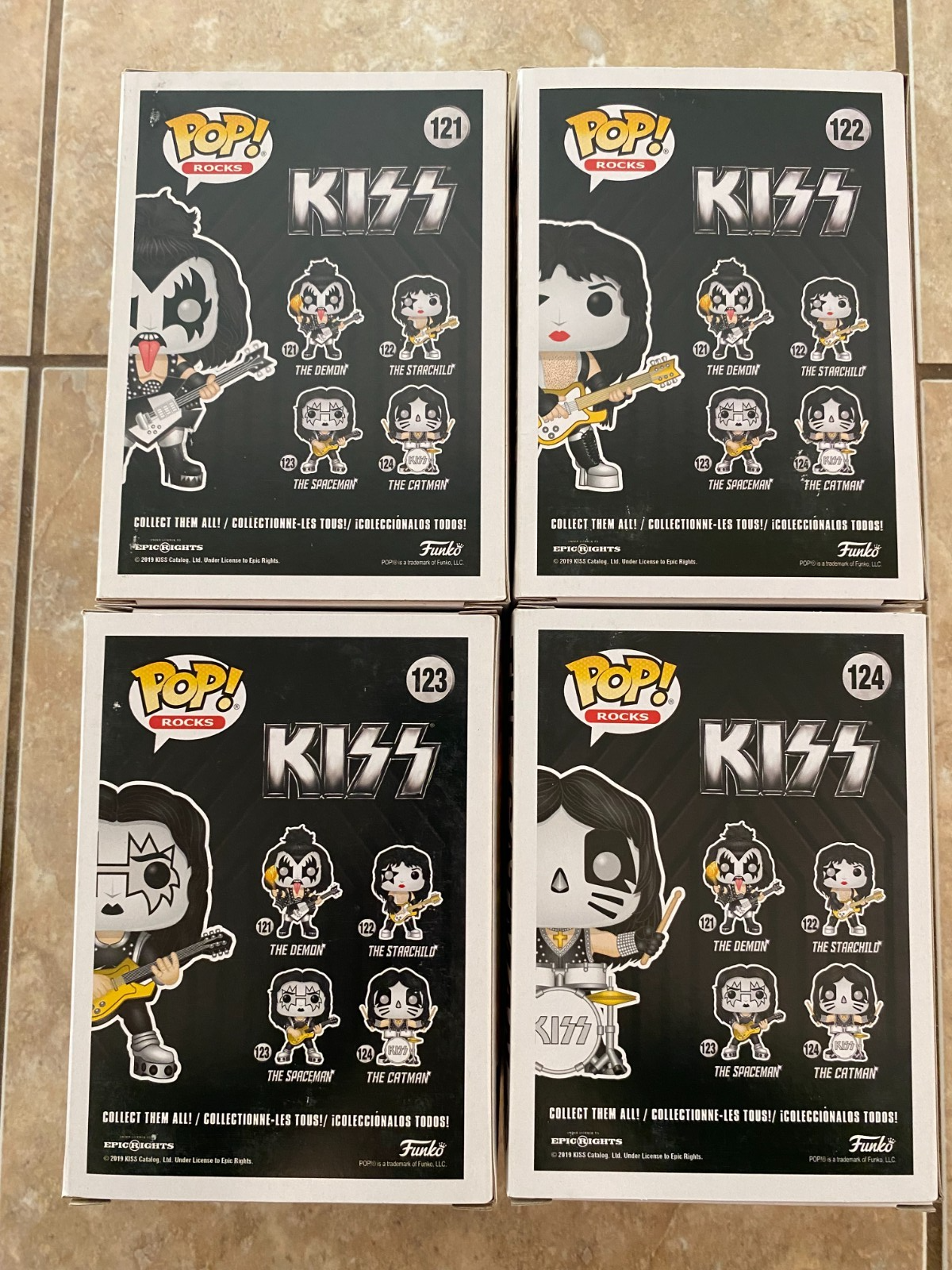 Funko Pop! Vinyl: Spaceman / Demon / Starchild / Catman 4 Piece Set