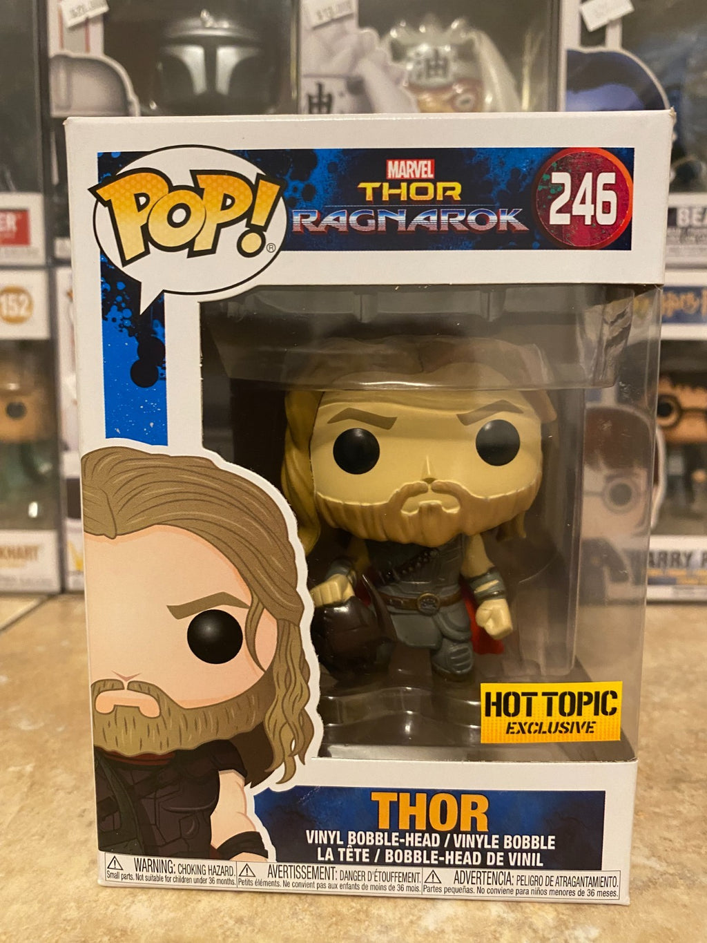 Funko Pop! Marvel - Thor (Roadworn Hero) - Hot Topic (Exclusive) 246 w Protector