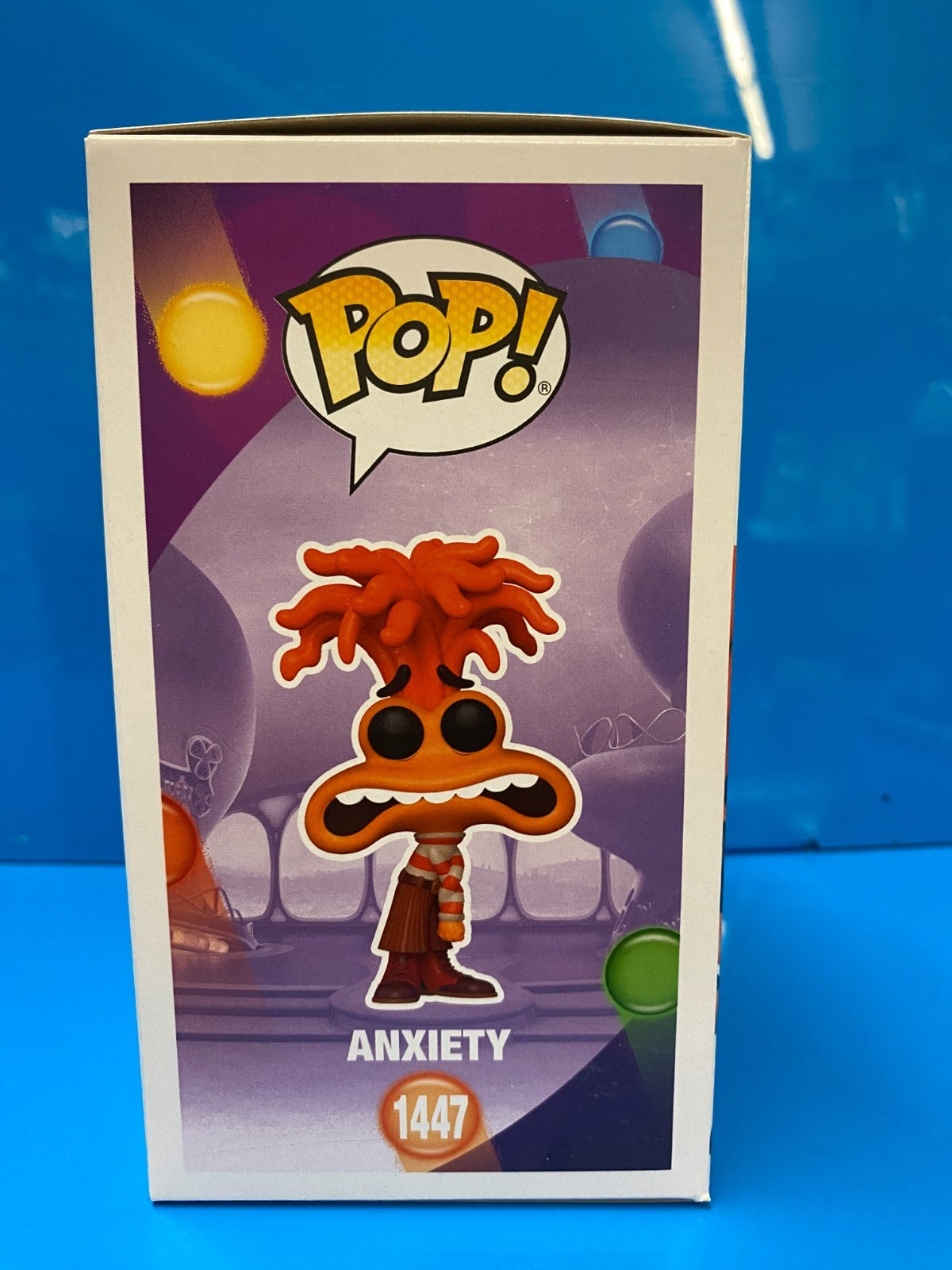 Vaulted Funko POP! Disney Pixar Inside Out 2 Anxiety #1447 w/ soft pop protector