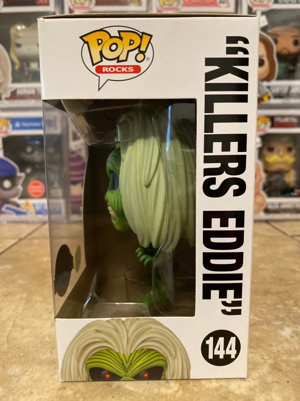 Funko Pop! Iron Maiden "Killers Eddie" #144 Glow Special Ed Figure W/PROTECTOR