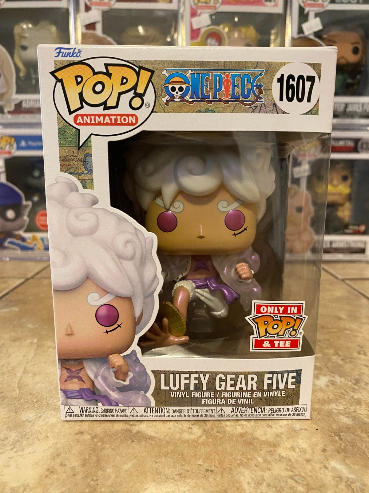Funko Pop! Luffy Gear Five (Violet Eyes) (Pearlescent) Rare Pop w Protector