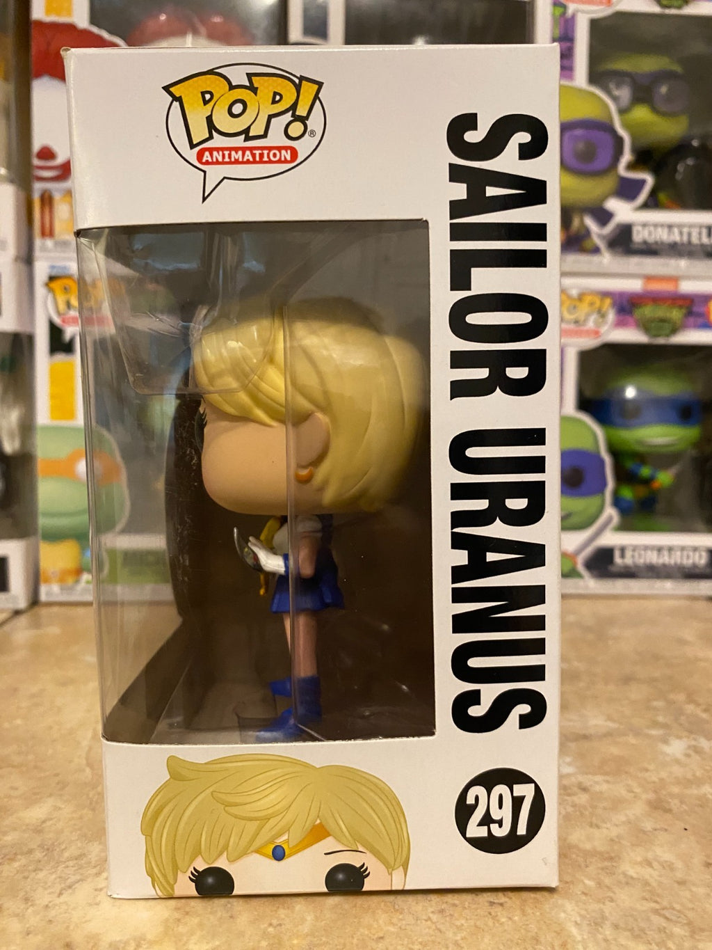 Funko Pop Animation Sailor Moon Sailor Uranus Vinyl Figure #297 w Protector