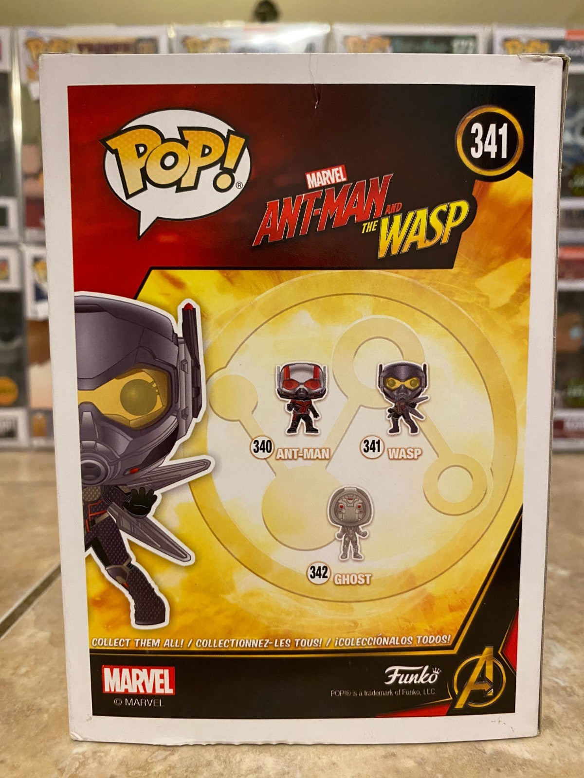 Marvel Ant-Man & The Wasp: Wasp Unmasked #341 Chase Funko Pop! Vinyl w Protector