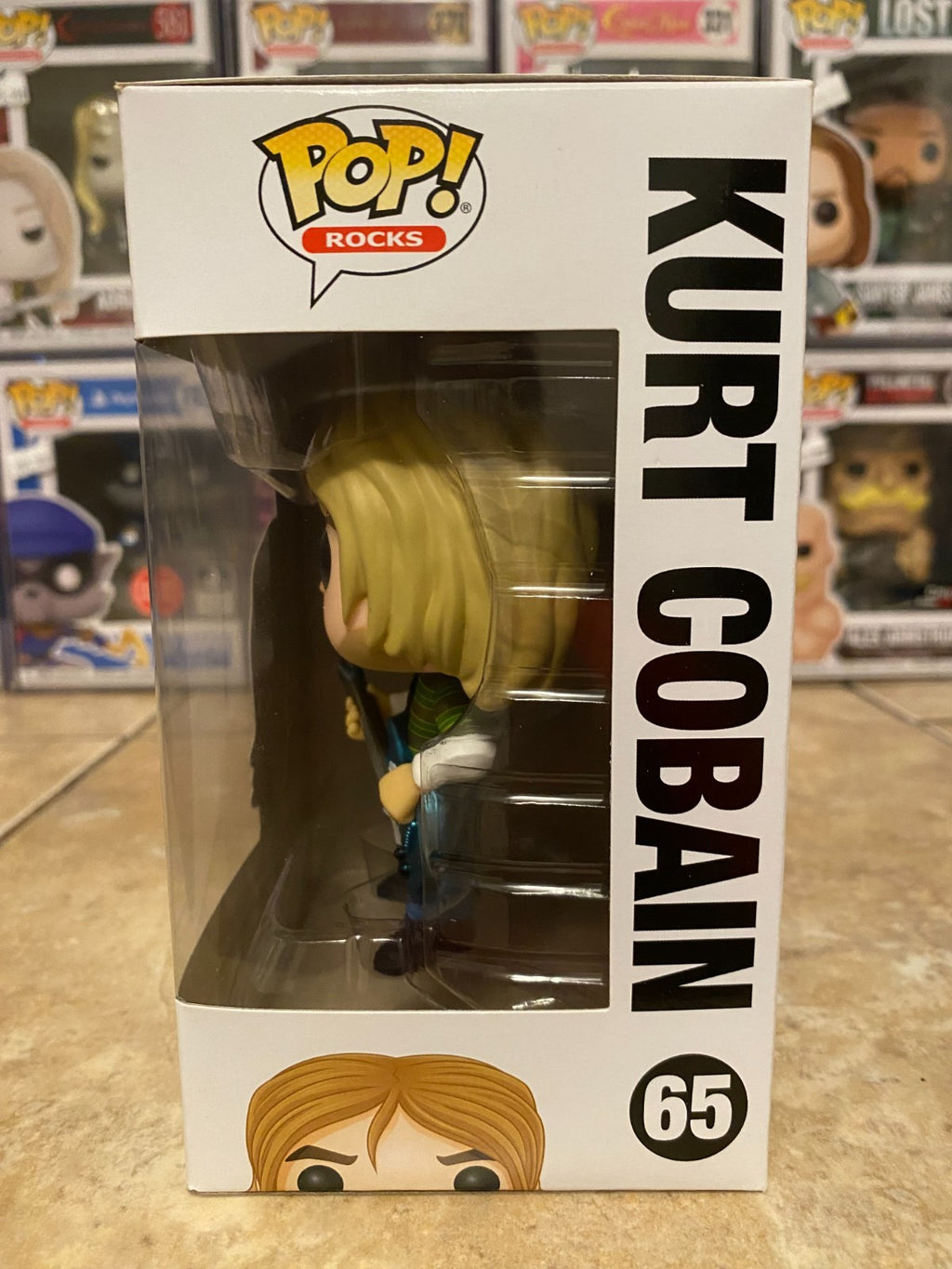 Funko Pop! Pop Rocks Vinyl: Kurt Cobain #65 w Protector