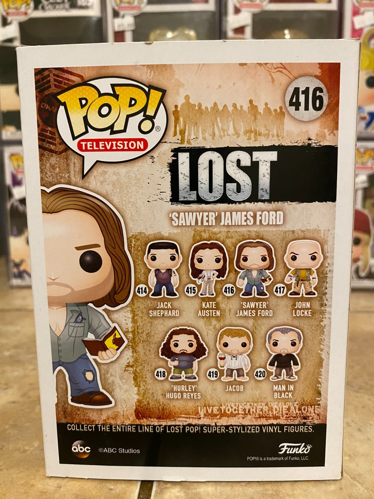 Funko Pop LOST #416 Sawyer James Ford - Vaulted w Hard Protector
