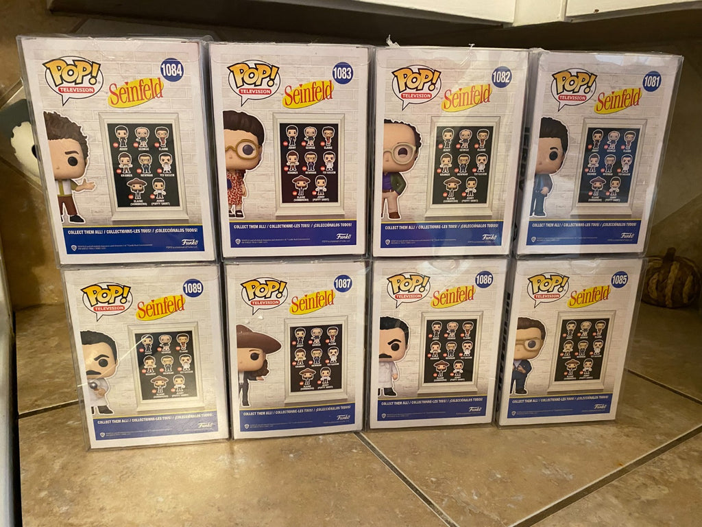 Funko Pop! Television: Seinfeld Set of 8 Figures w Protectors