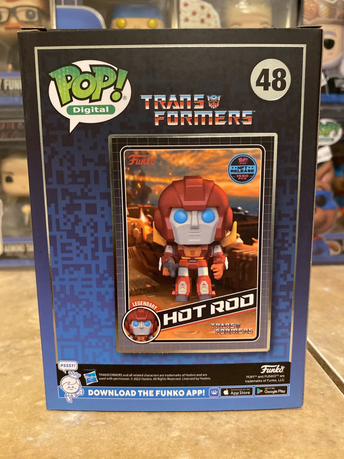 Funko Pop! Vinyl: Transformers - Hot Rod #48 (Digital Pop! Release) w Protector