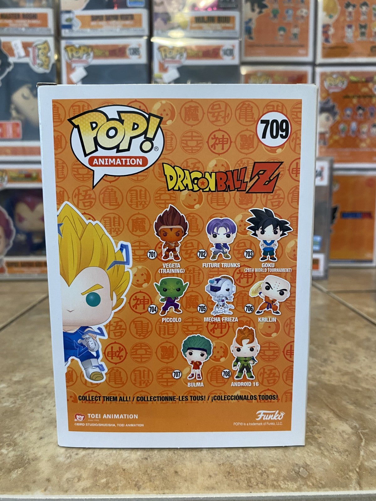 Funko Pop! Dragon Ball Z #709 Super Saiyan 2 Vegeta Exclusive w Protector