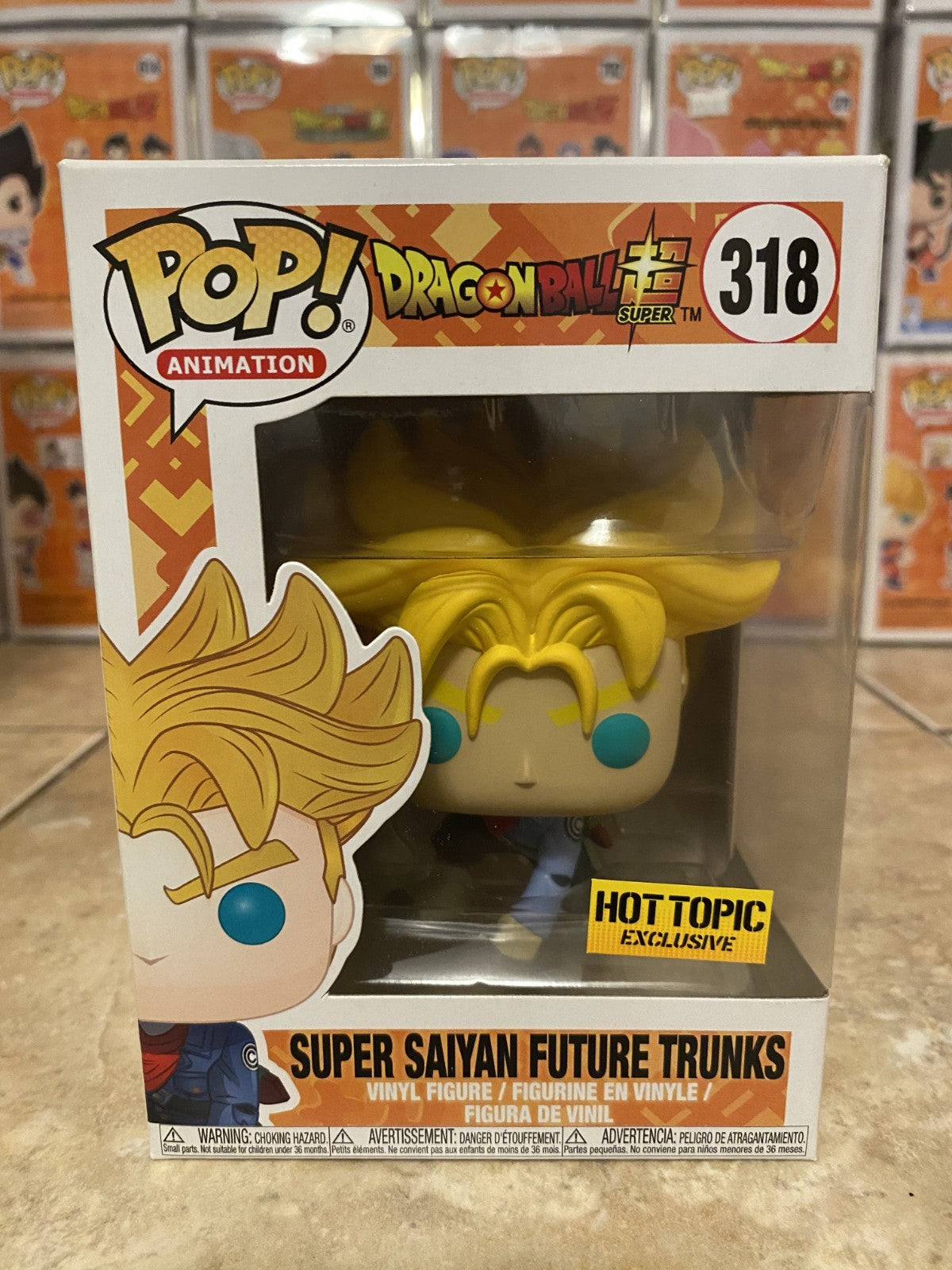 Funko Pop! Dragon Ball Super #318 Super Saiyan Future Trunks w Protector