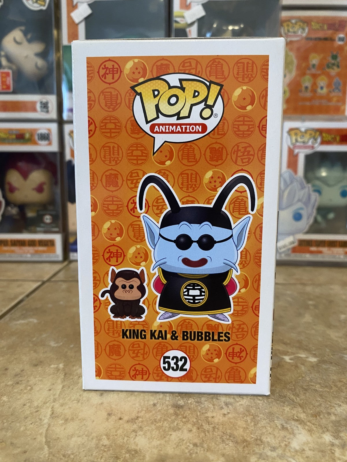 Funko Pop! Dragon Ball Z #532 King Kai & Bubbles w Protector