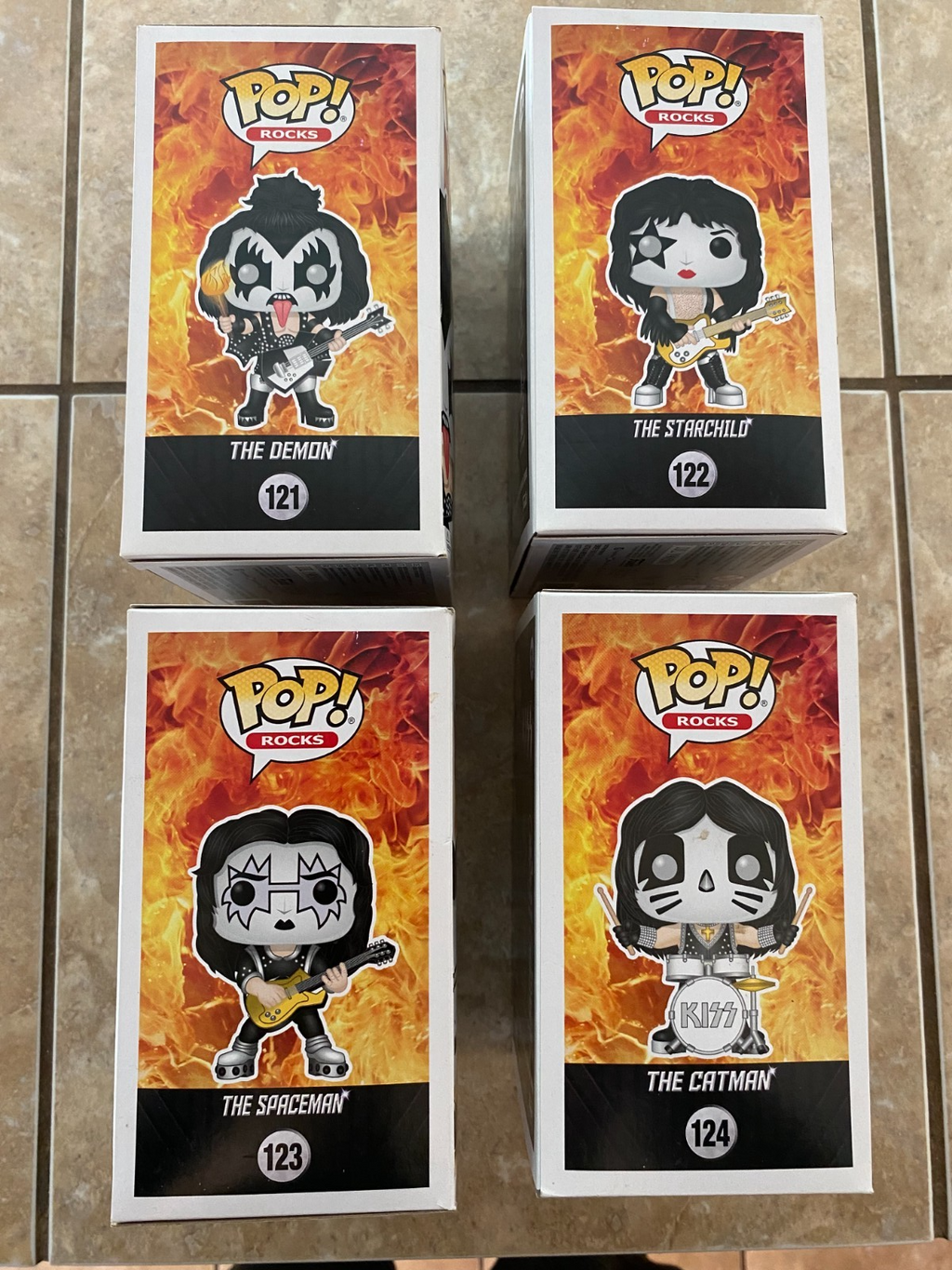 Funko Pop! Vinyl: Spaceman / Demon / Starchild / Catman 4 Piece Set