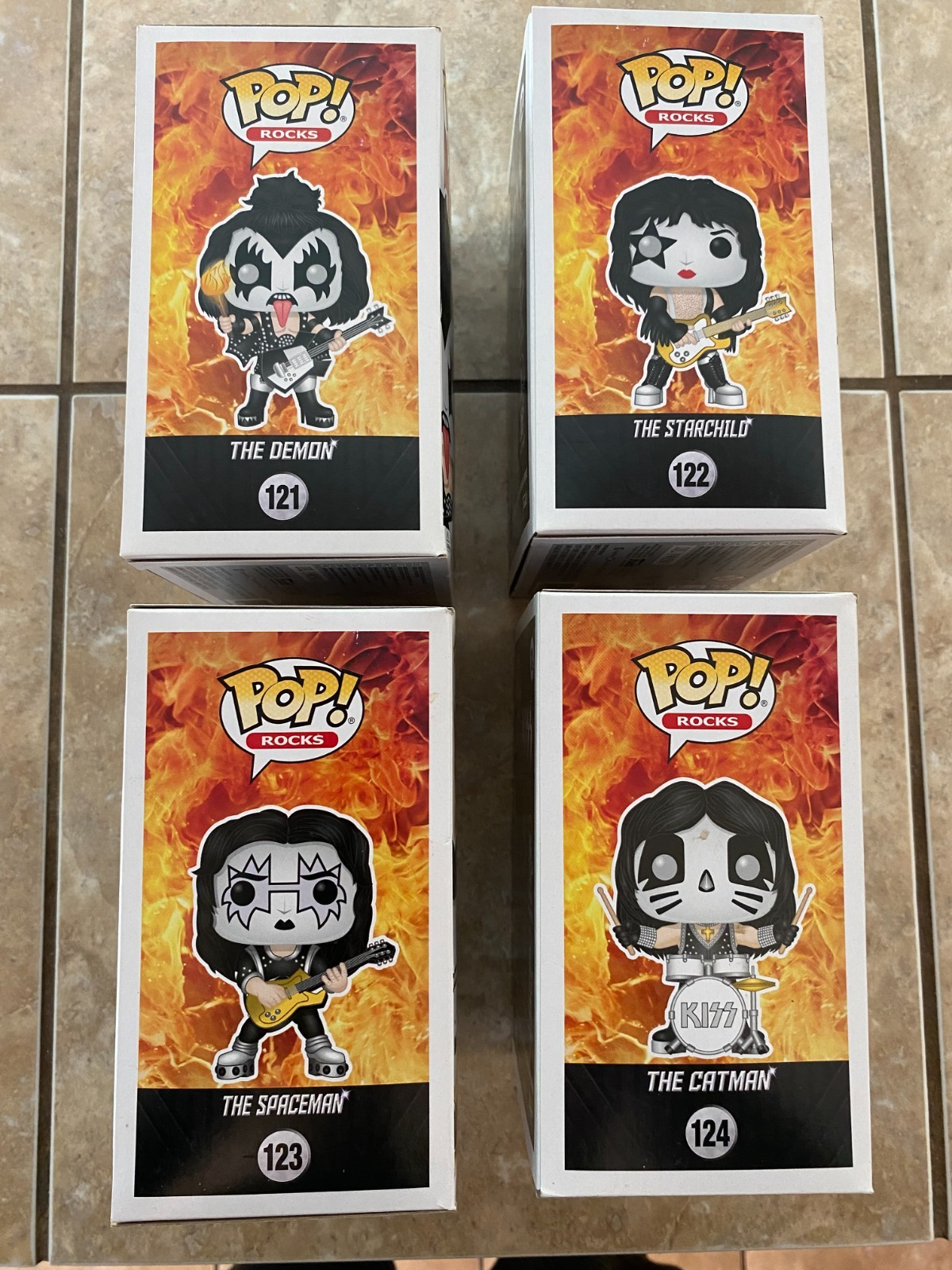 Funko Pop! Vinyl: Spaceman / Demon / Starchild / Catman 4 Piece Set