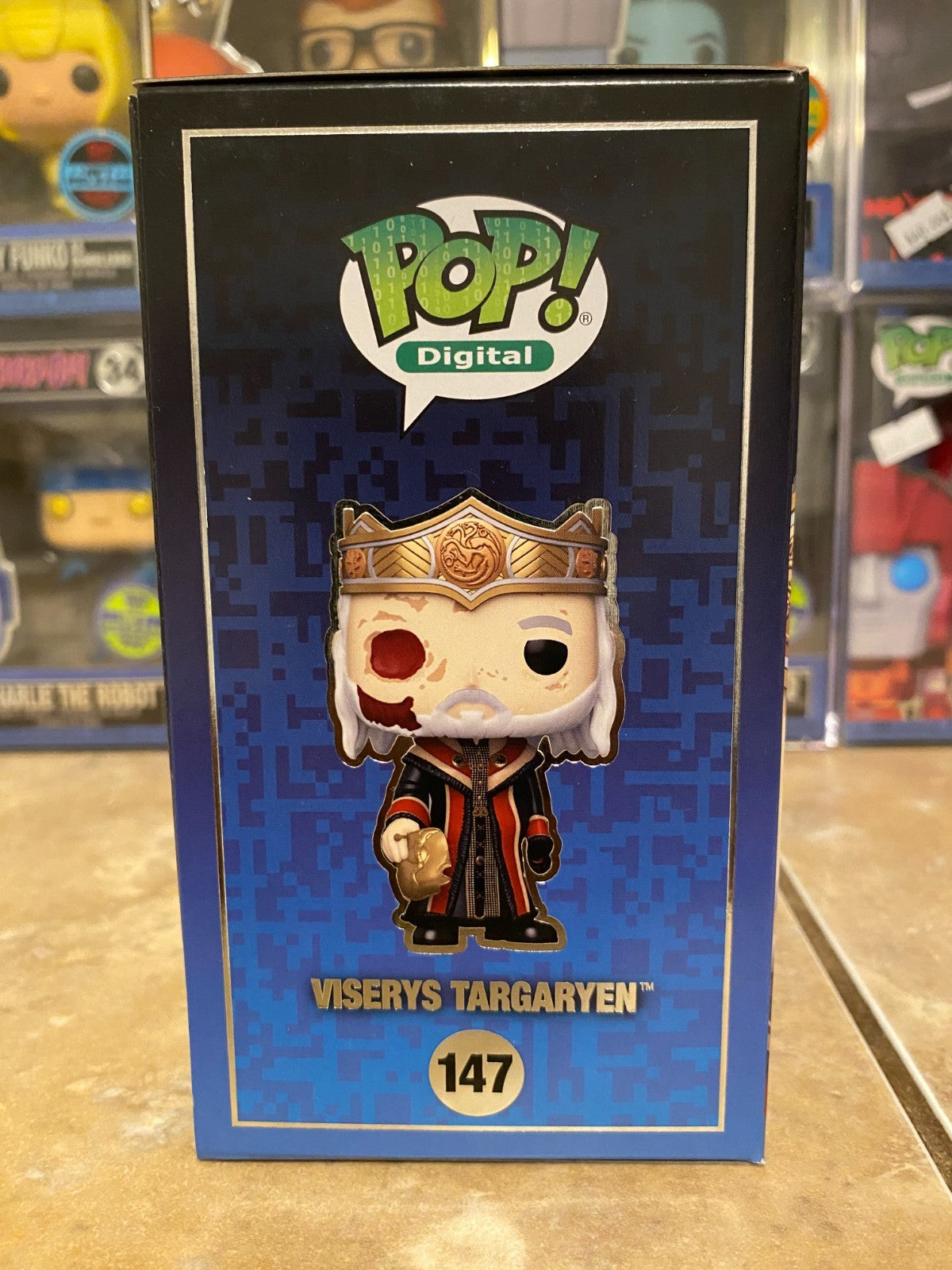Funko Pop Digital House of the Dragon Viserys Targaryen 147 LE 2600 w Protector