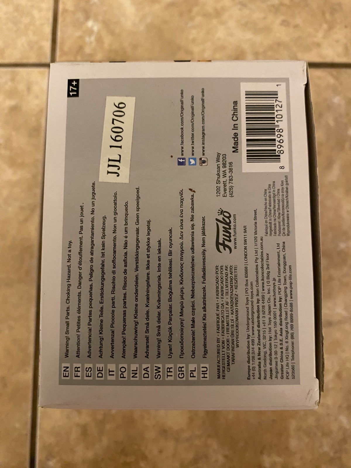 Funko Pop - Alex DeLarge 358 - A Clockwork Orange - Pop Movies w Protector