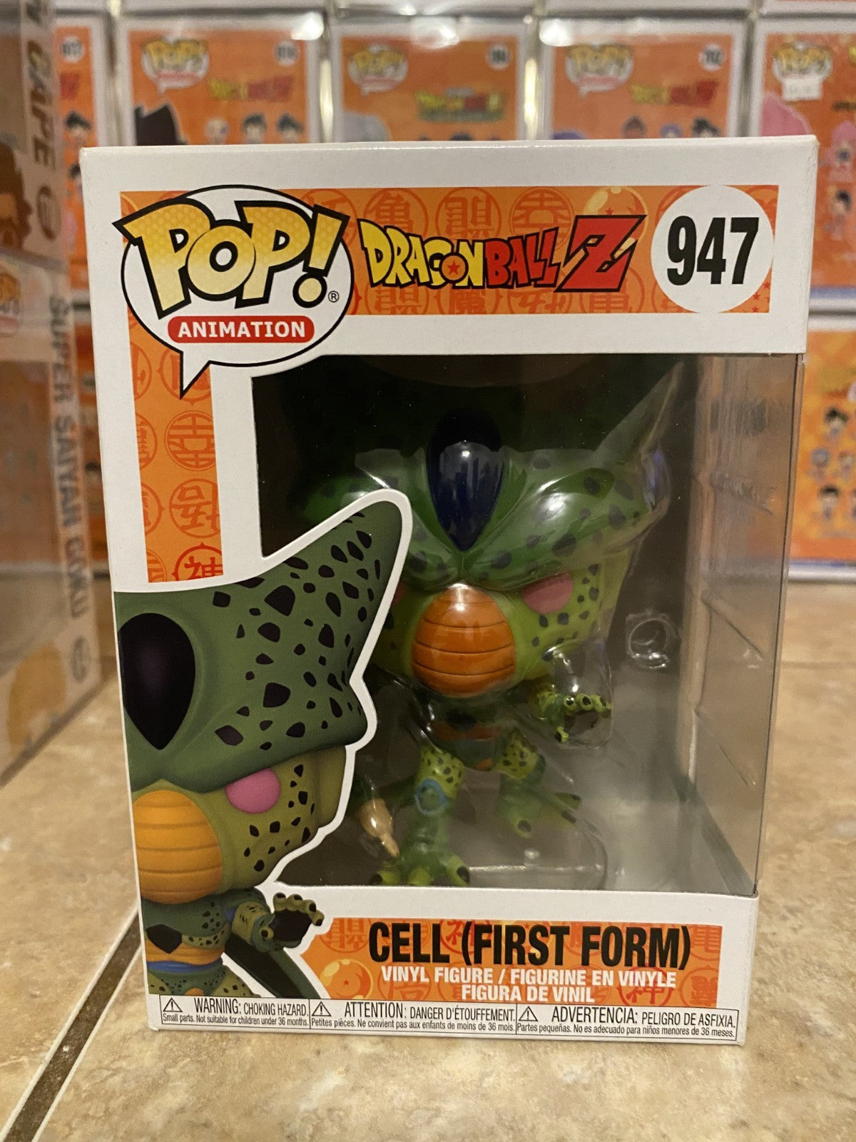 Funko Pop! Dragon Ball Z #947 Cell (First Form) w Protector
