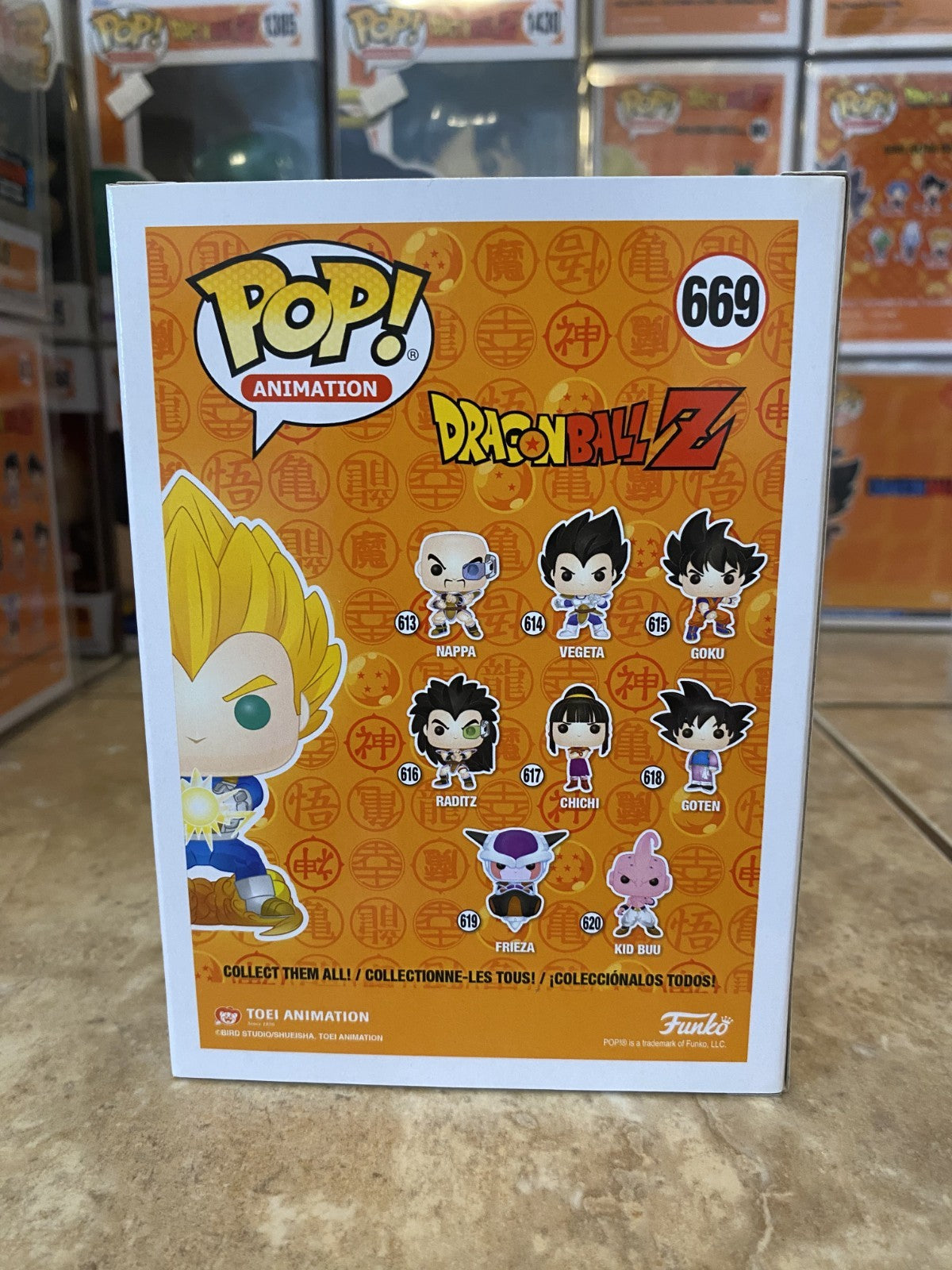 Funko Pop Dragon Ball Z #669 Vegeta 2019 NYC Fall Convention LE w Protector