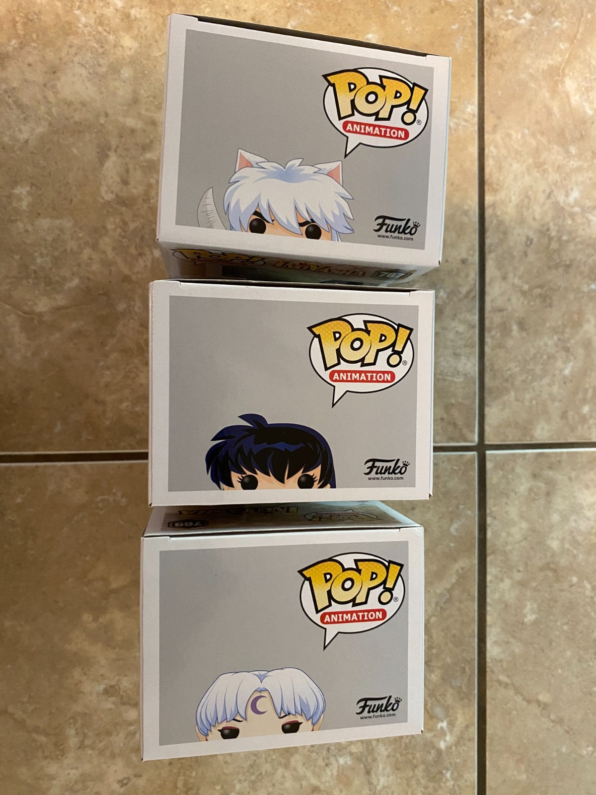Funko Pop! Amine Inuyasha Set of 3 Sesshomaru, Inuyasha, Kagome w Protectors