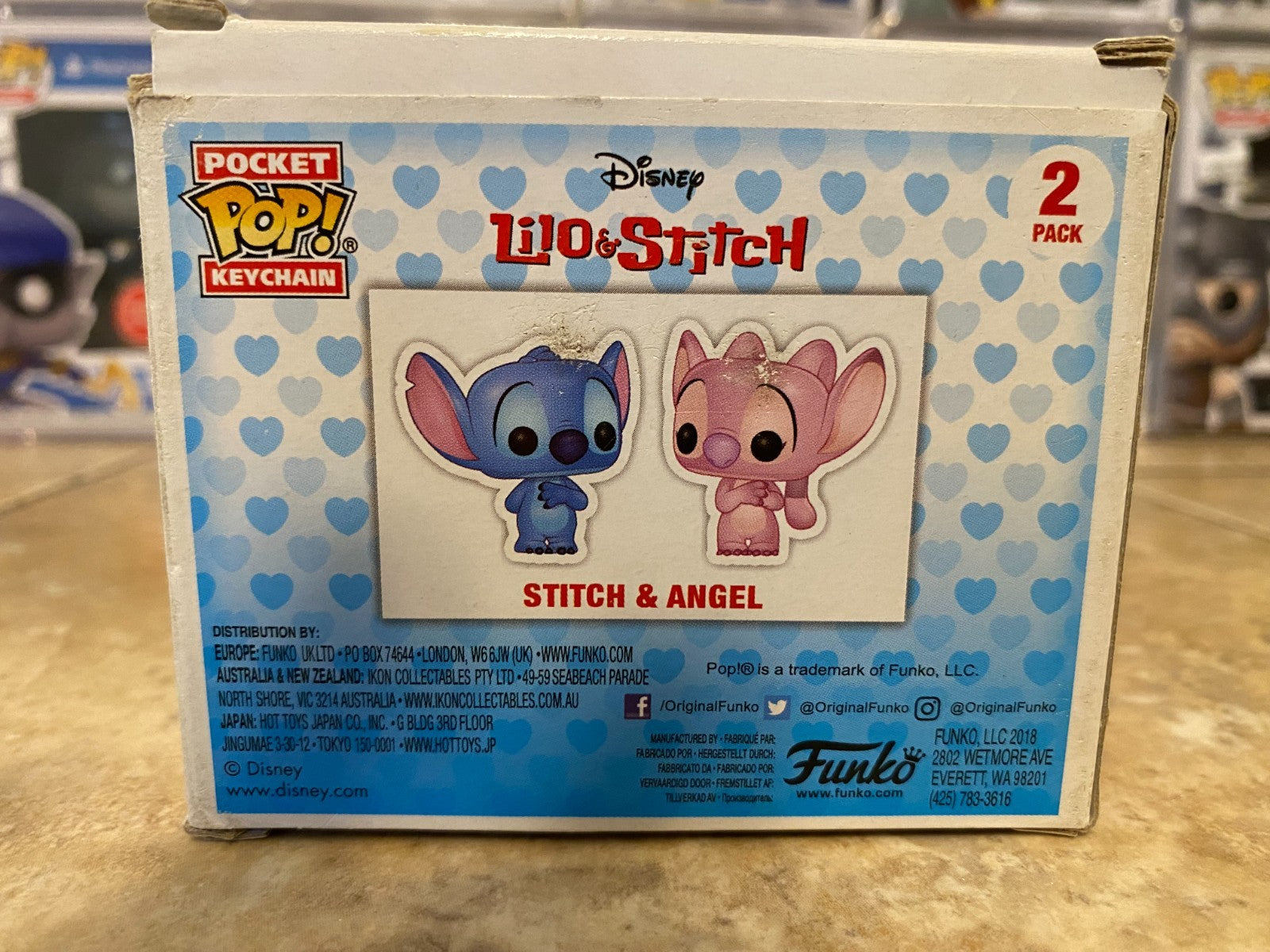 Funko Pocket Pop Keychain Disney's Lilo & Stich - Stitch and Angel (2-Pack)