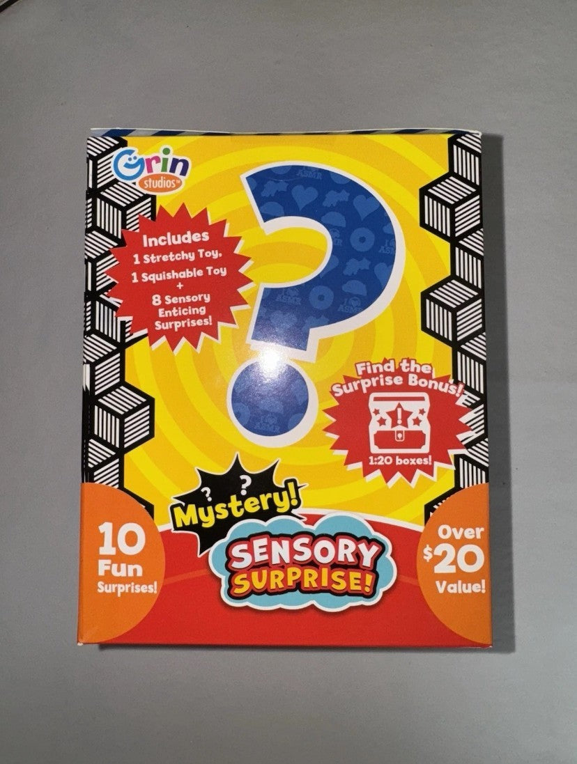 Grin Studios Sensory Suprise! Mystery Box 10 Suprises Inside Fun Fidget Toys