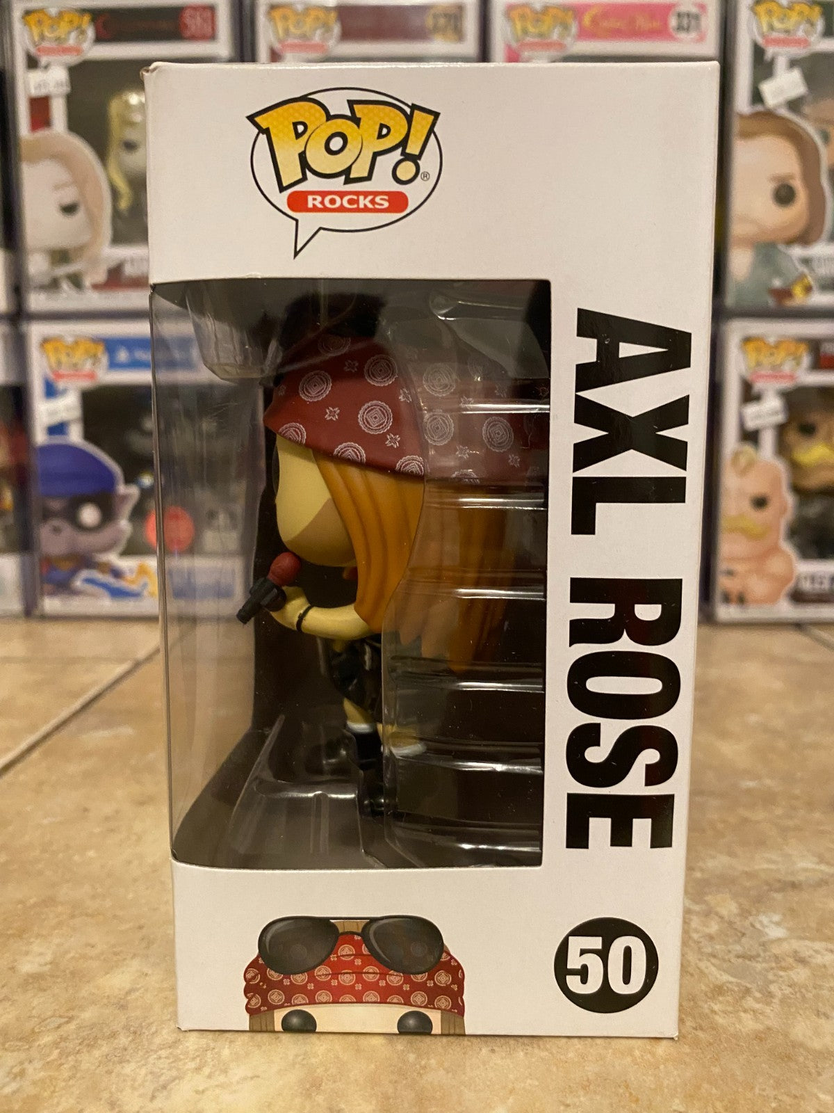 Funko Pop! Rocks Guns N’ Roses Axl Rose #50 Vaulted Figure w Box Damage