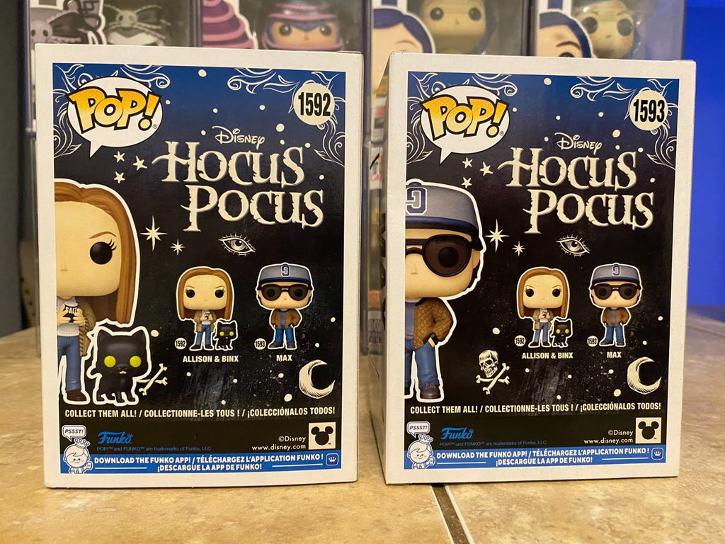 Funko Pop! Hocus Pocus - Allison & Binx #1592 & Max #1593 Funko Shop Exclusives