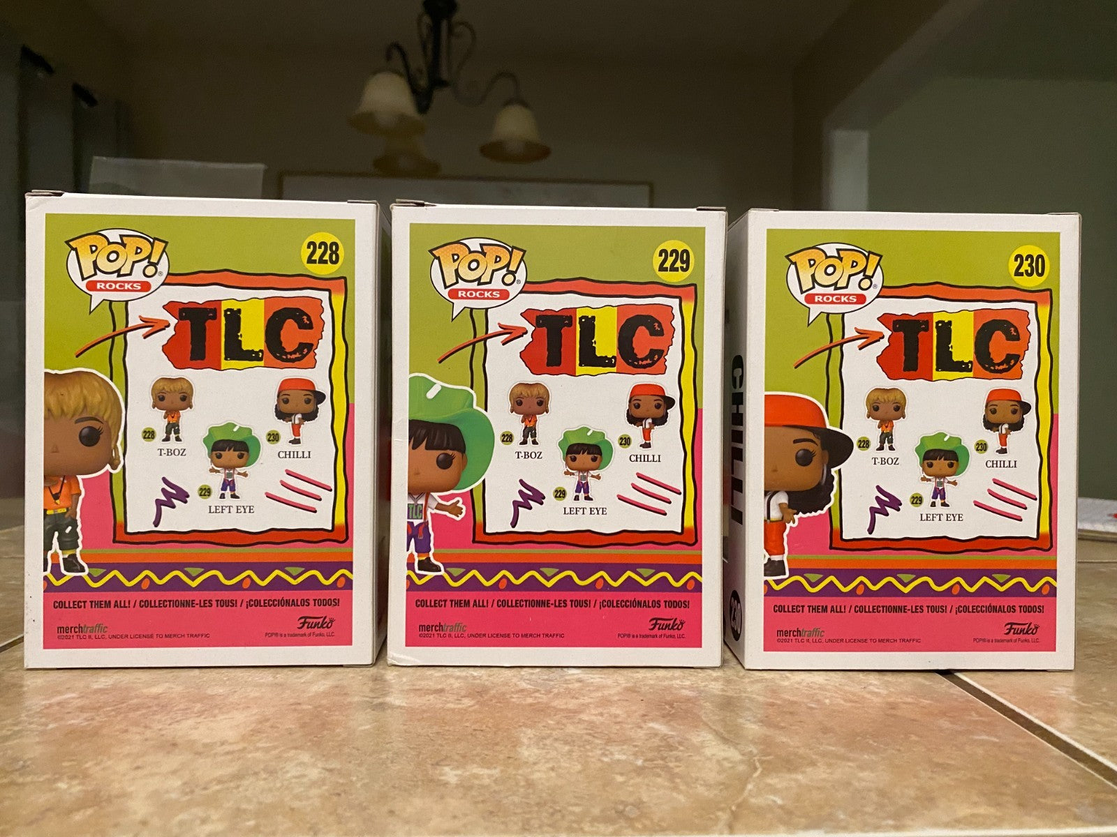 Funko Pop! Pop Rocks TLC Complete Set of 3 Figures #228-230 w Protectors