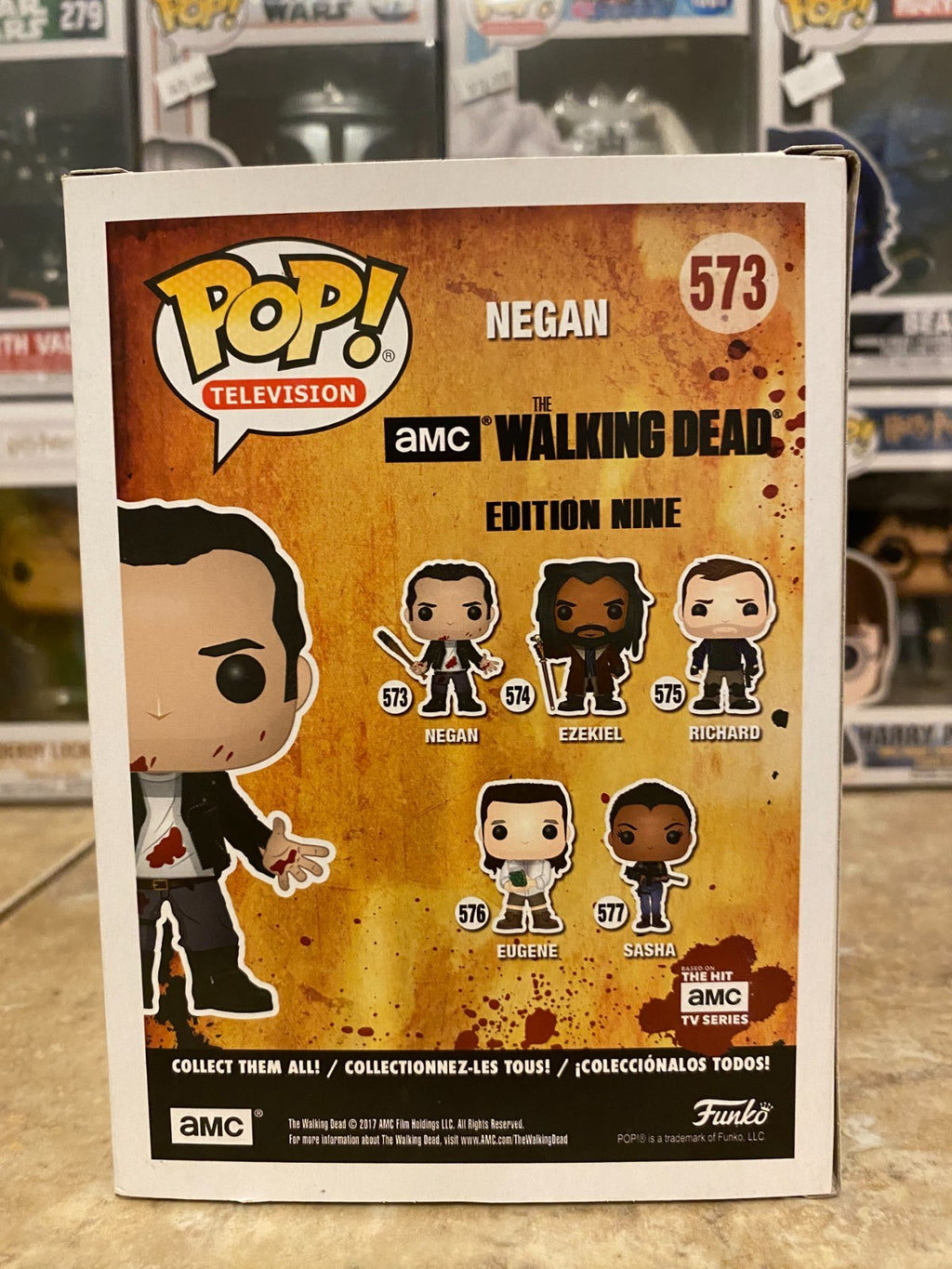 Funko Pop! Vinyl: The Walking Dead - Negan (Clean Shaven) #573 w Protector
