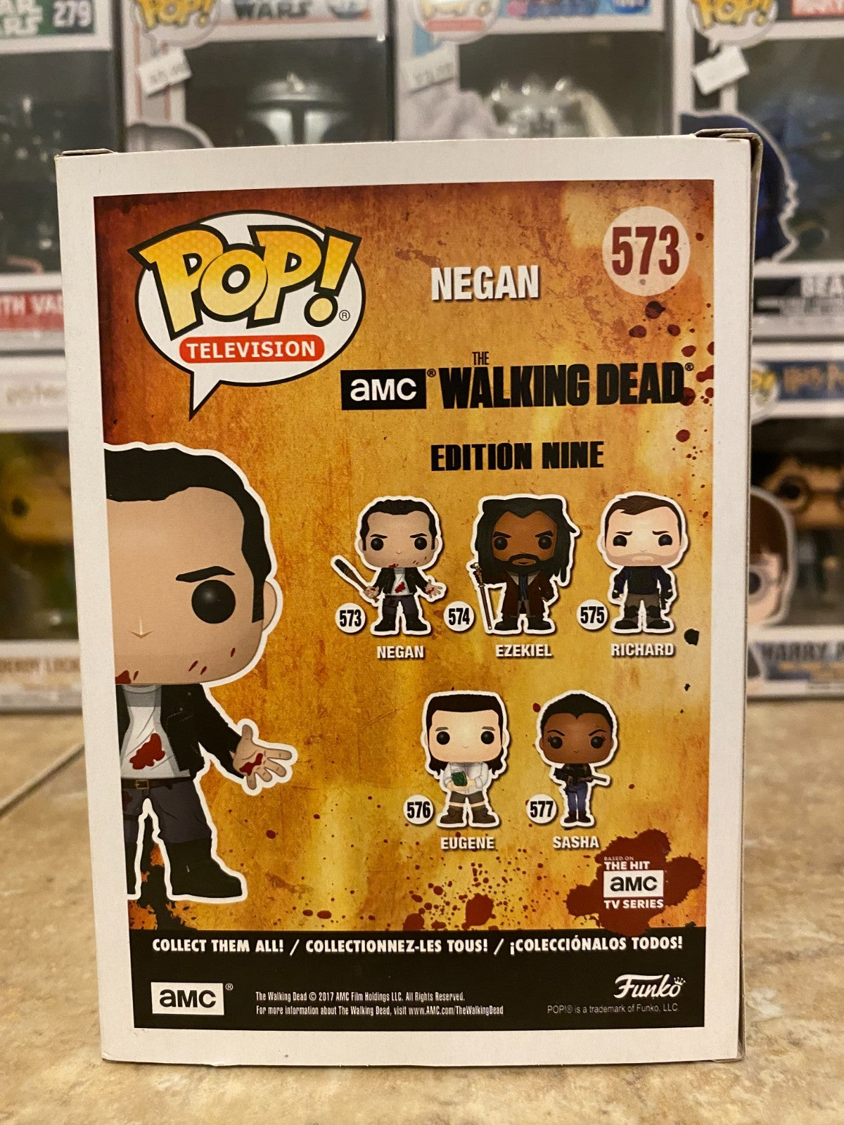 Funko Pop! Vinyl: The Walking Dead - Negan (Clean Shaven) #573 w Protector
