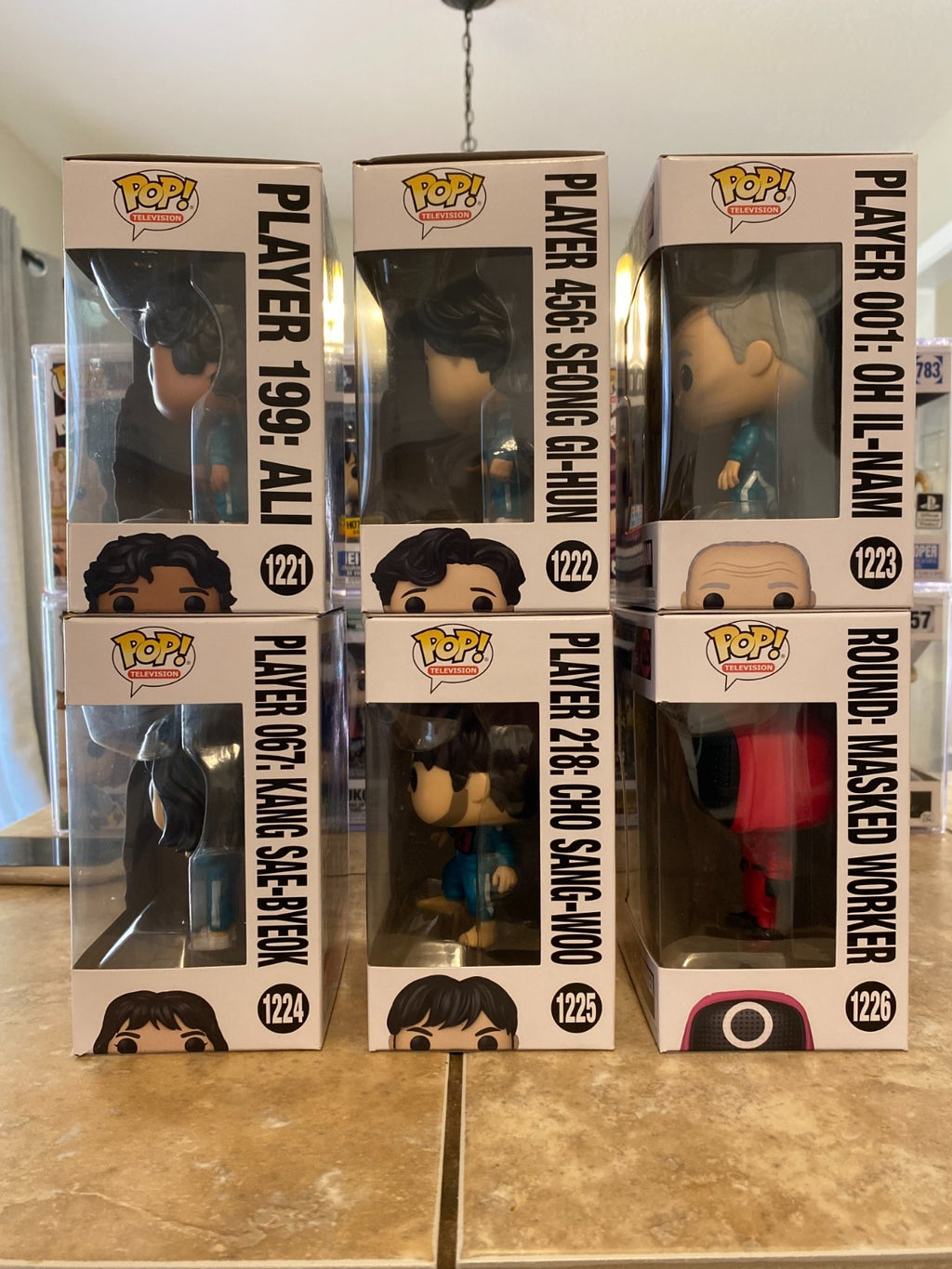 Funko Pop! Squid Game Complete Set of 6 Figures #1221–1226 w Protectors