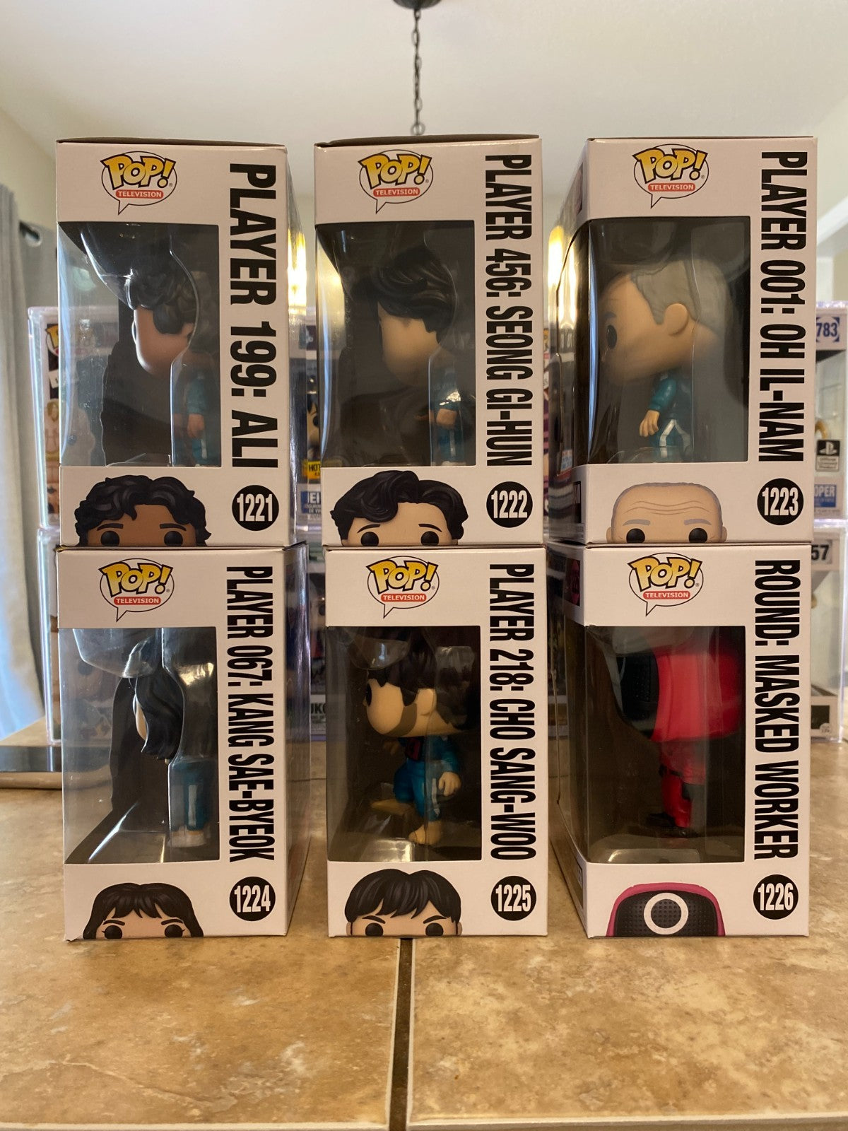 Funko Pop! Squid Game Complete Set of 6 Figures #1221–1226 w Protectors