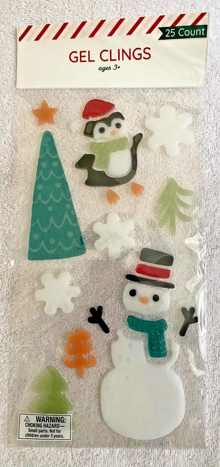 Christmas Gel Cling Bundle ***5 Pieces Total!!!!***