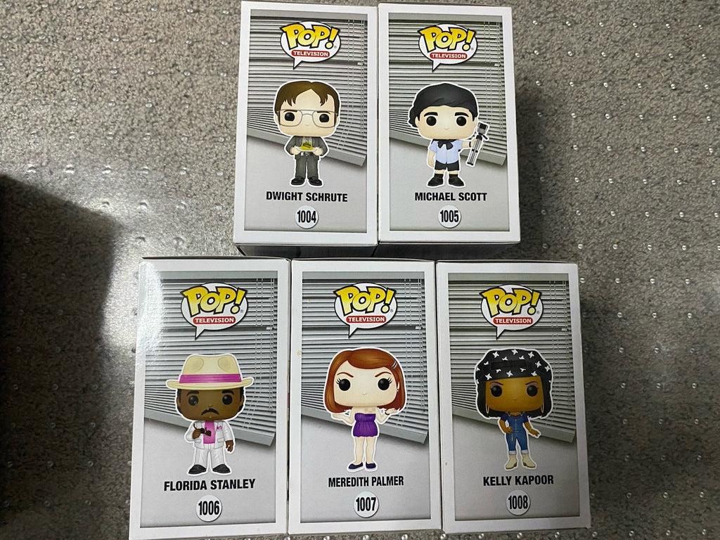 Funko The Office Complete Set #1004, 1005, 1006, 1007, 1008 Near/Mint Condition