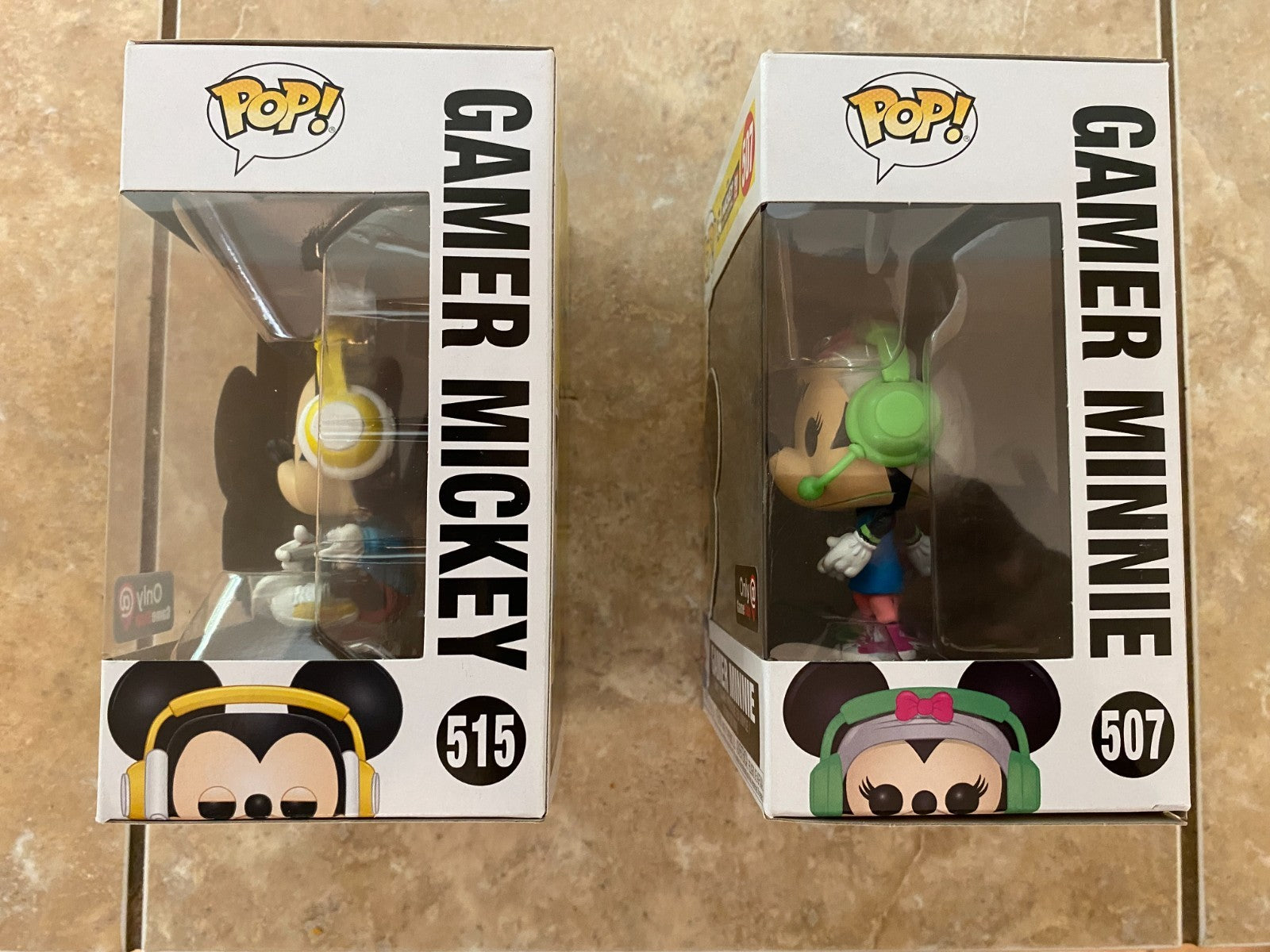 Funko Gamer Disney Mickey & Minnie Mouse Set GameStop Exclusive w Protectors