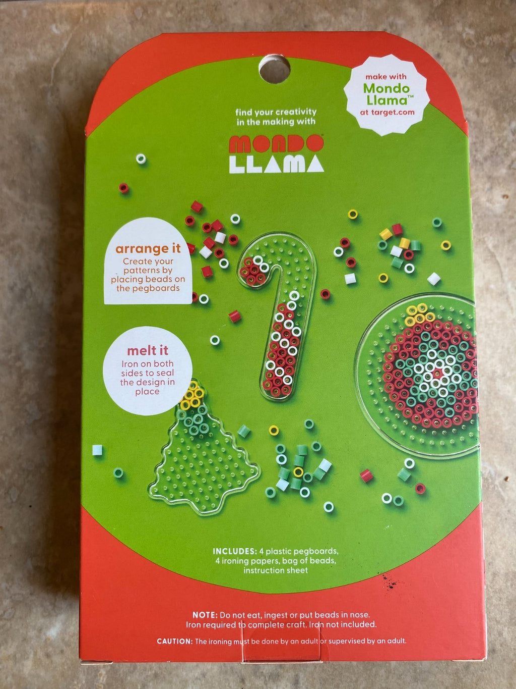 Christmas Mondo Llamo Create-Your-Own Melty Beads Ornament Kit