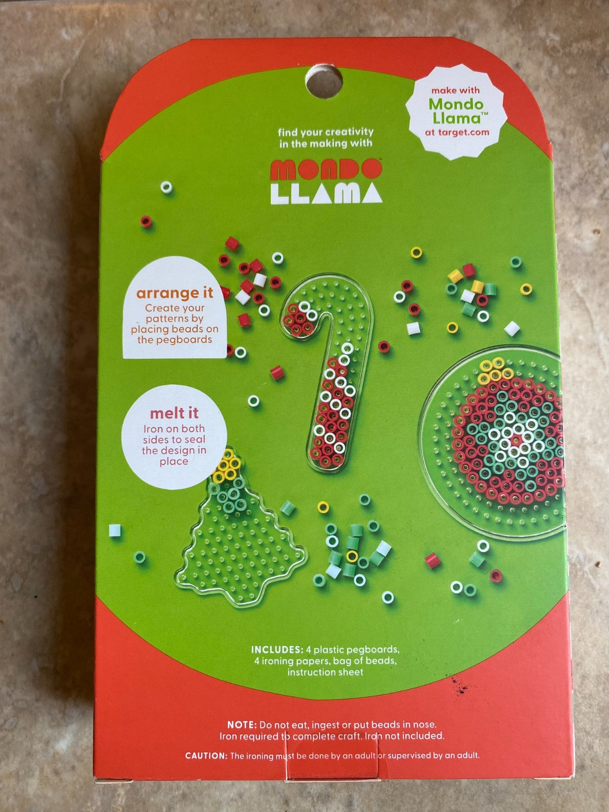 Christmas Mondo Llamo Create-Your-Own Melty Beads Ornament Kit