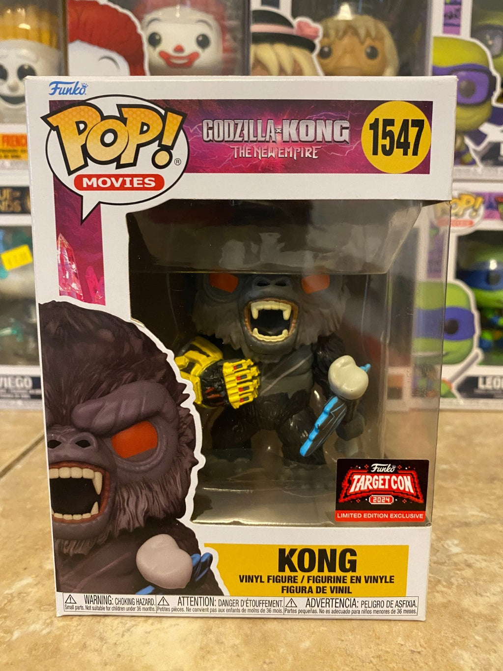 Funko PoP! Movies Godizlla X Kong - Kong #1547 (Target Con 2024) w Protector