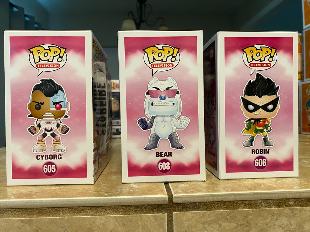 Teen Titans Go! Funko Pop! Vinyl Figures Set of 6 #603 thru #608