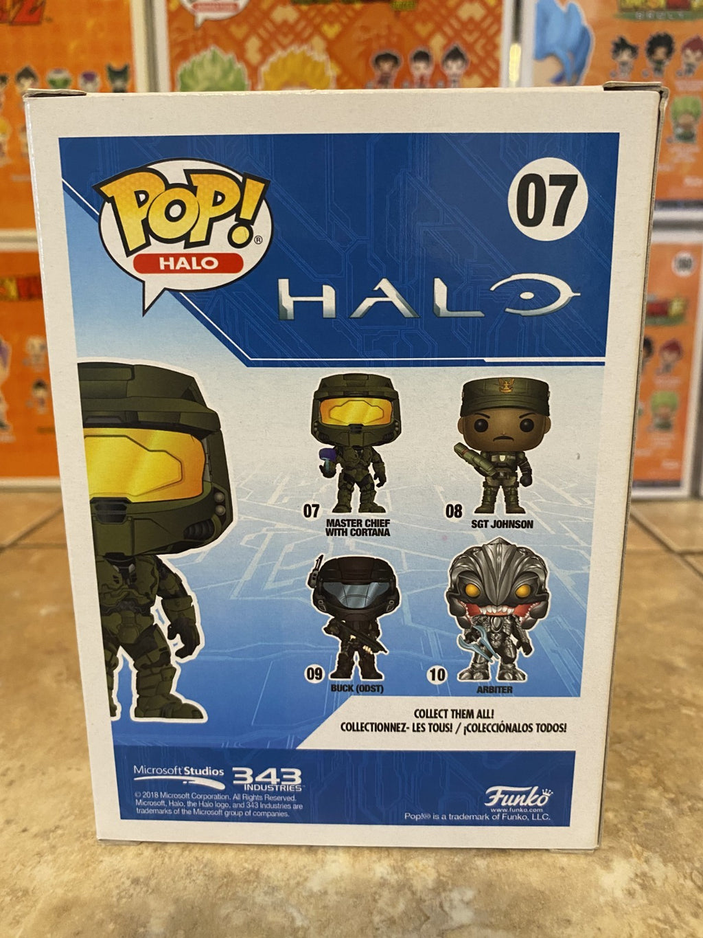 Funko Pop! Vinyl: Halo - #07 Master Chief with Cortana w Protector