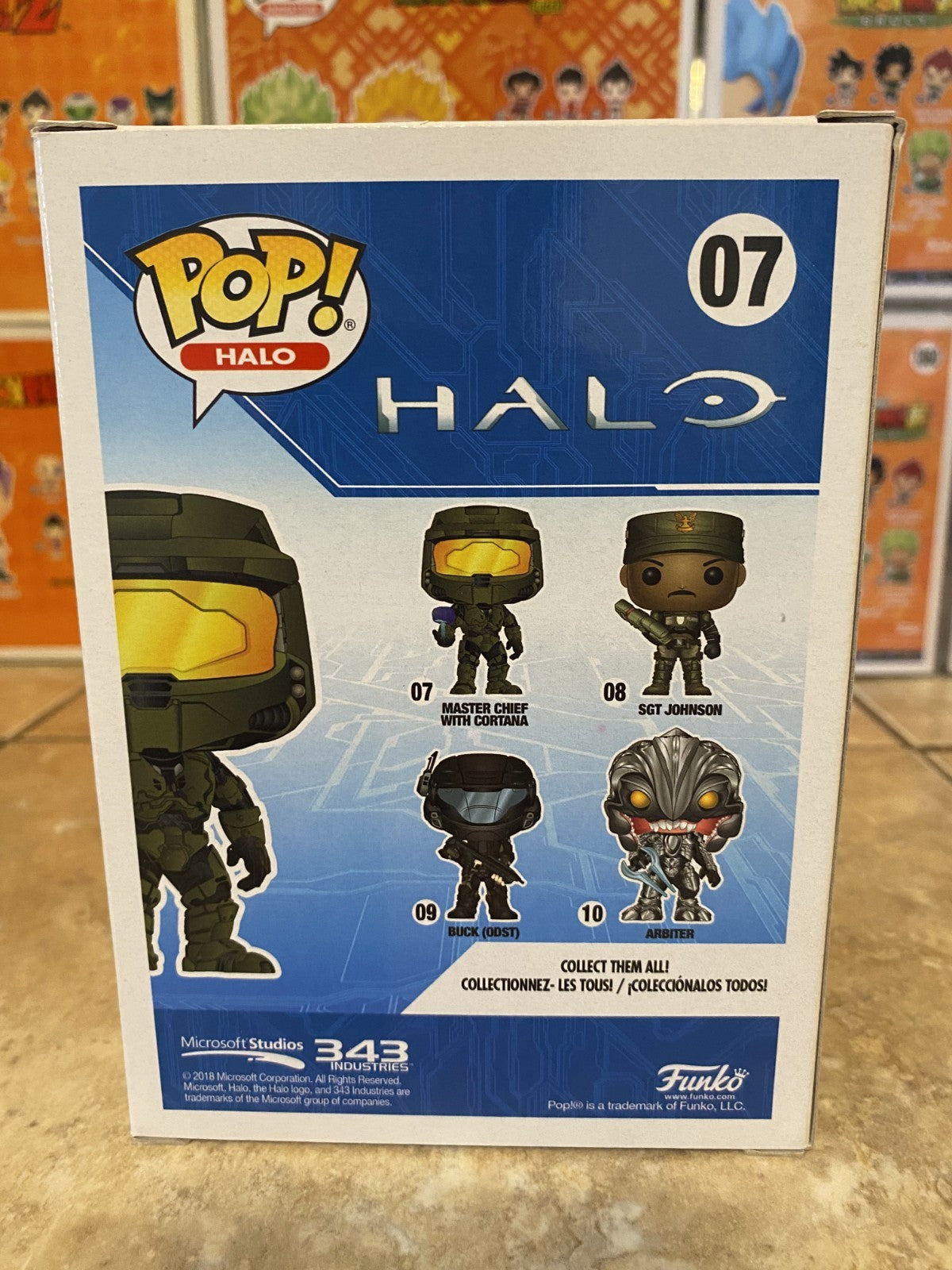 Funko Pop! Vinyl: Halo - #07 Master Chief with Cortana w Protector