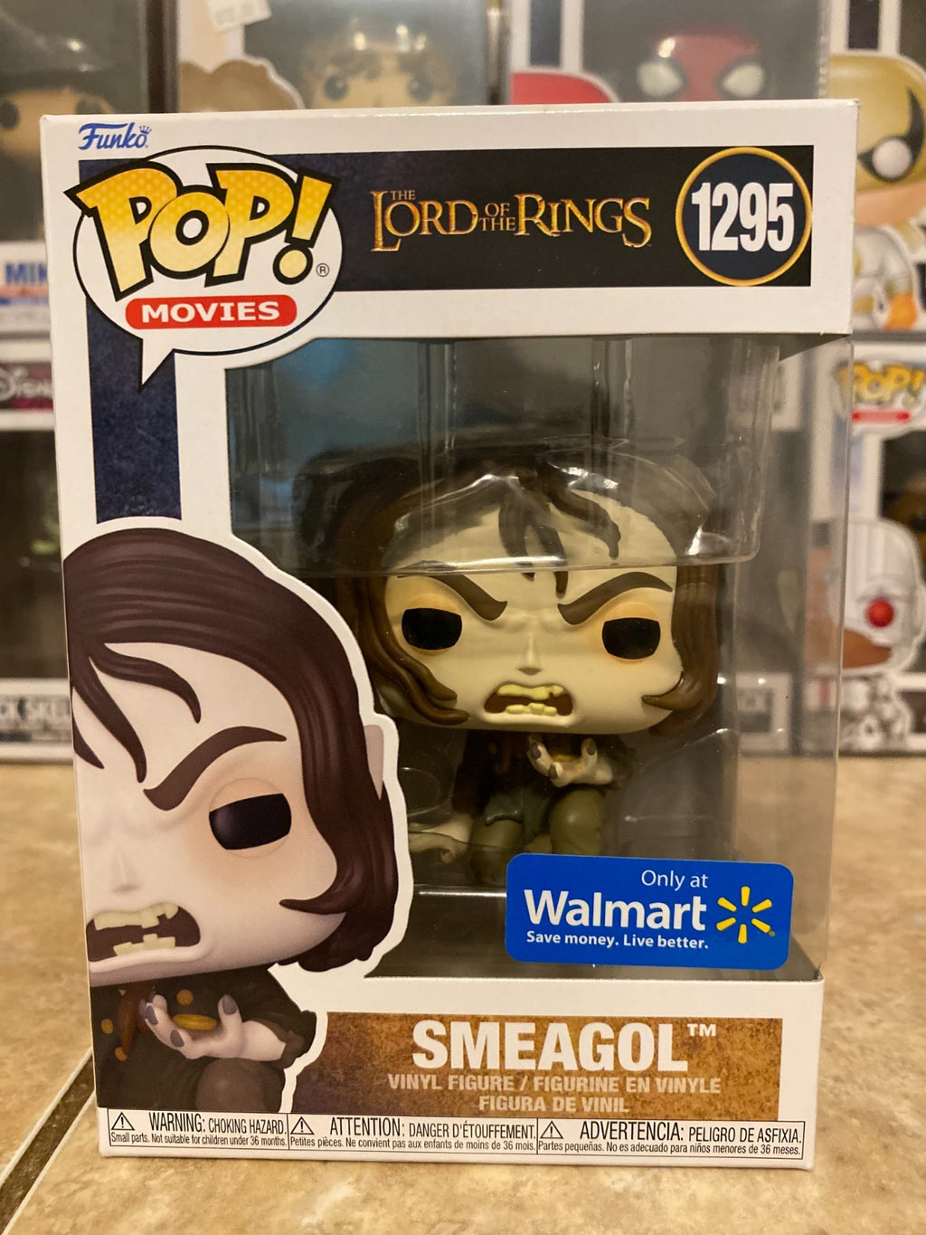 Funko Pop! Lord of the Rings 1295 Smeagol Walmart Exclusive w Protector