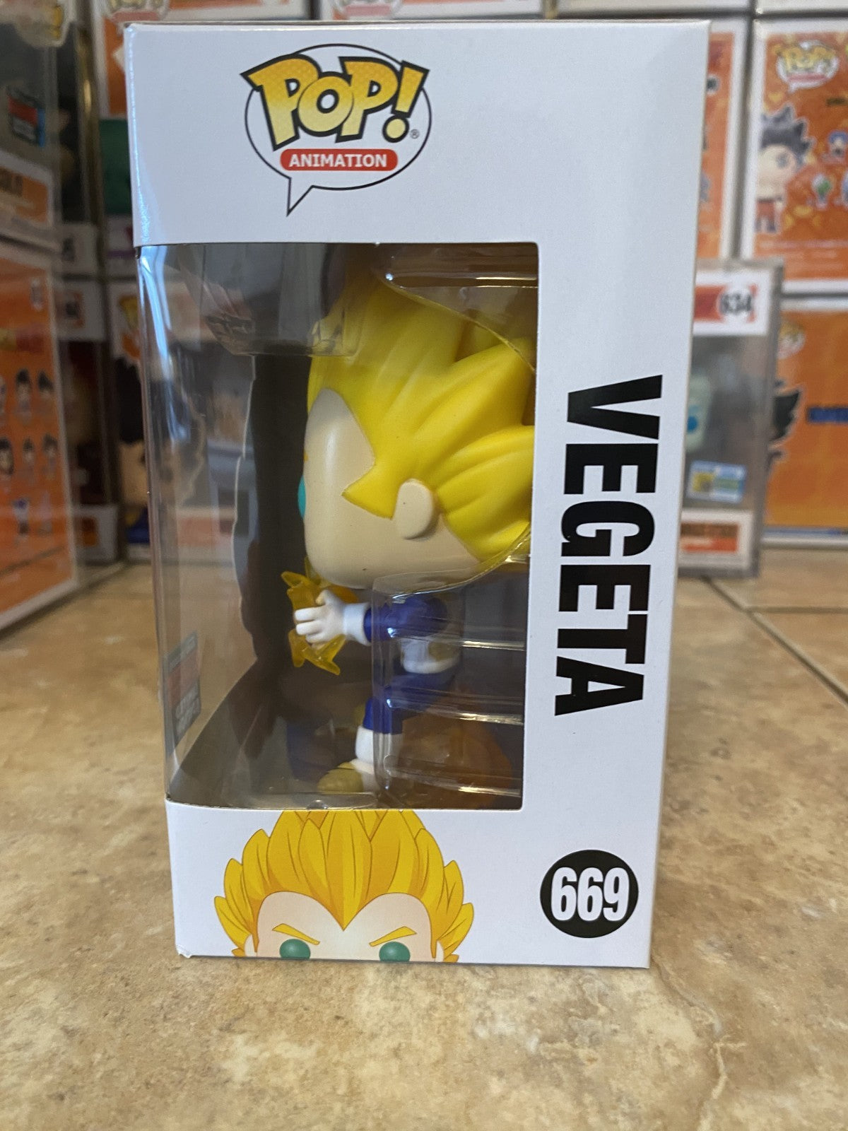 Funko Pop Dragon Ball Z #669 Vegeta 2019 NYC Fall Convention LE w Protector