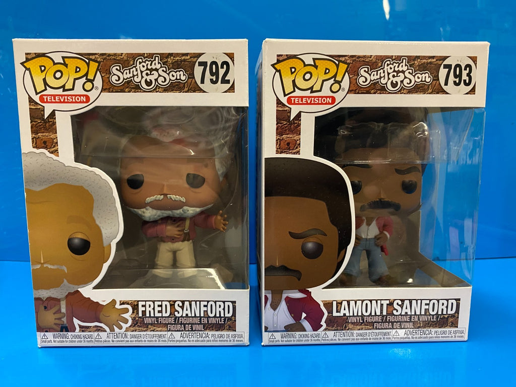 Vaulted Funko Pop: Sandford & Son #792 & #793 Set w Hard Protectors