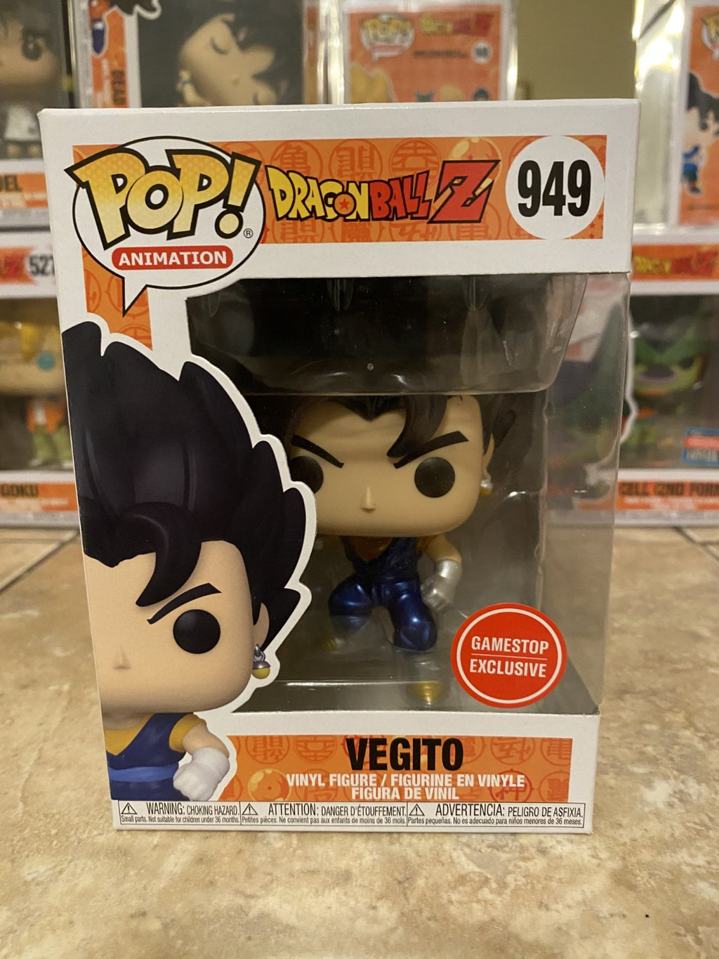 Funko Pop! Animation: Dragon Ball Z #949 Vegito Game Stop Exclusive w Protector