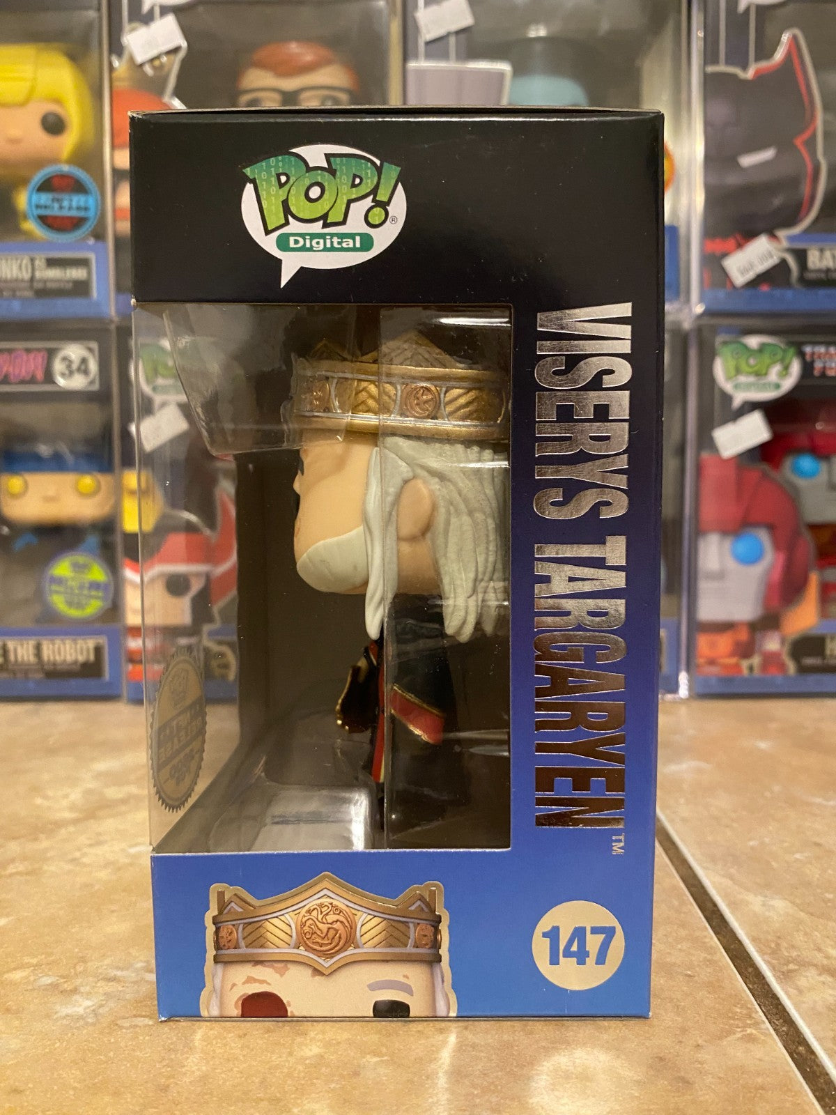 Funko Pop Digital House of the Dragon Viserys Targaryen 147 LE 2600 w Protector
