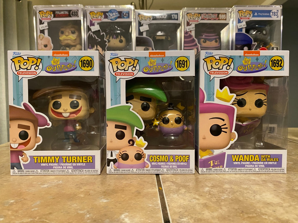 Funko Pop! Fairy Odd Parents Complete Set of 3 Figures 1690-1692 w Protectors